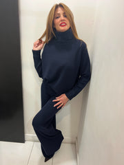 Coordinato in maglia collo alto Angela Davis