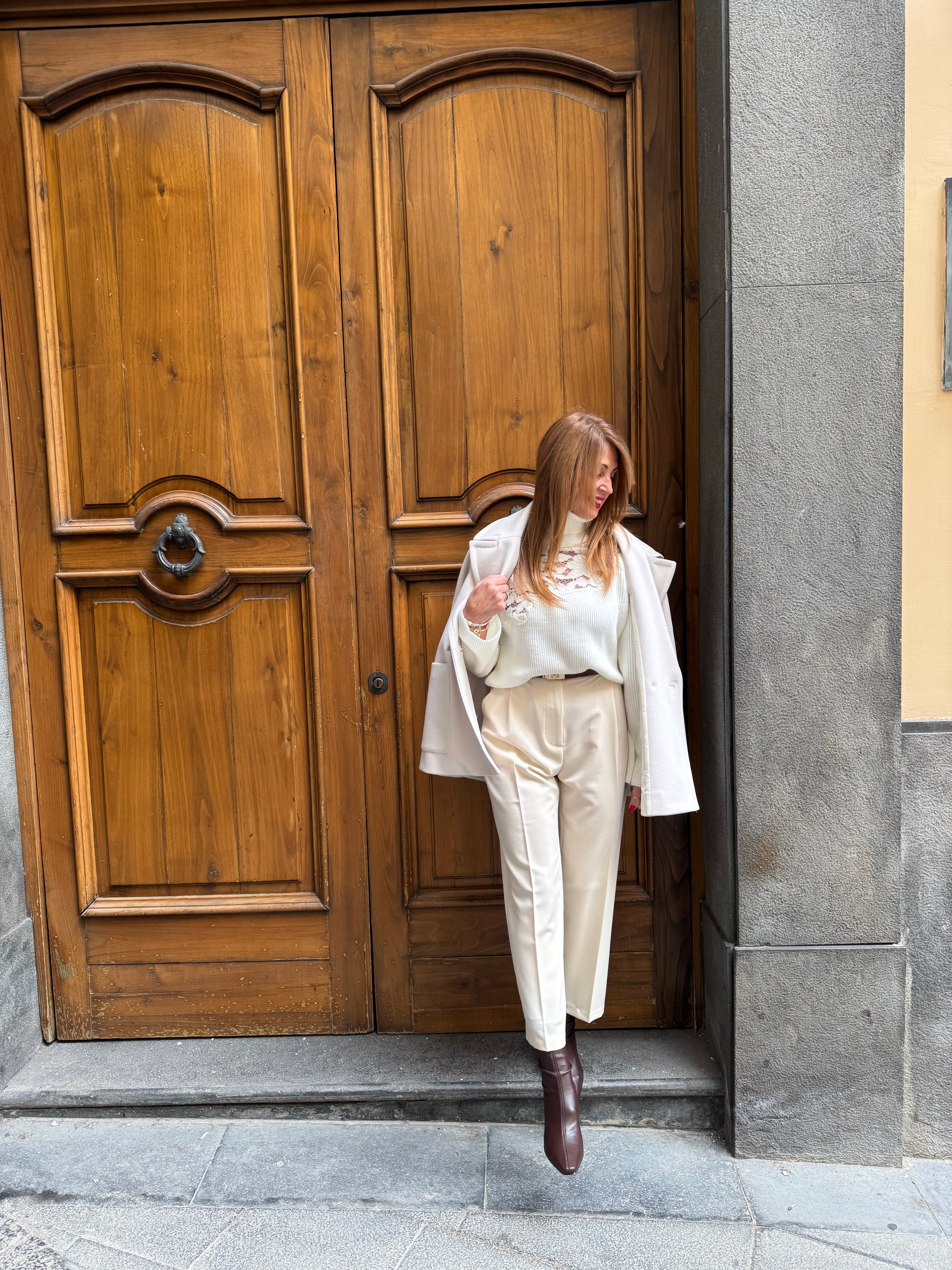 Pantaloni cropped a vita alta Imperial