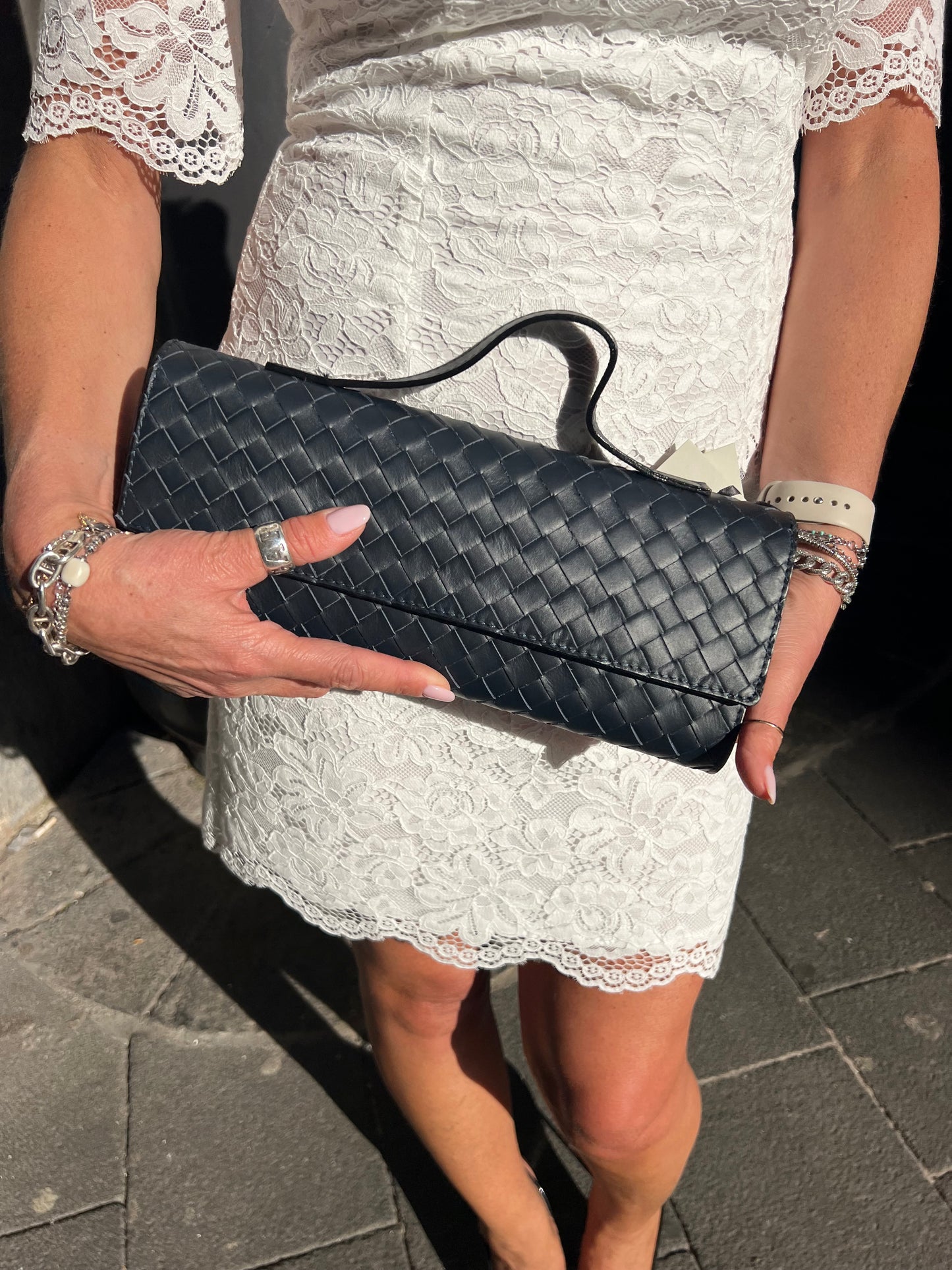 Clutch intrecciata Emisphere