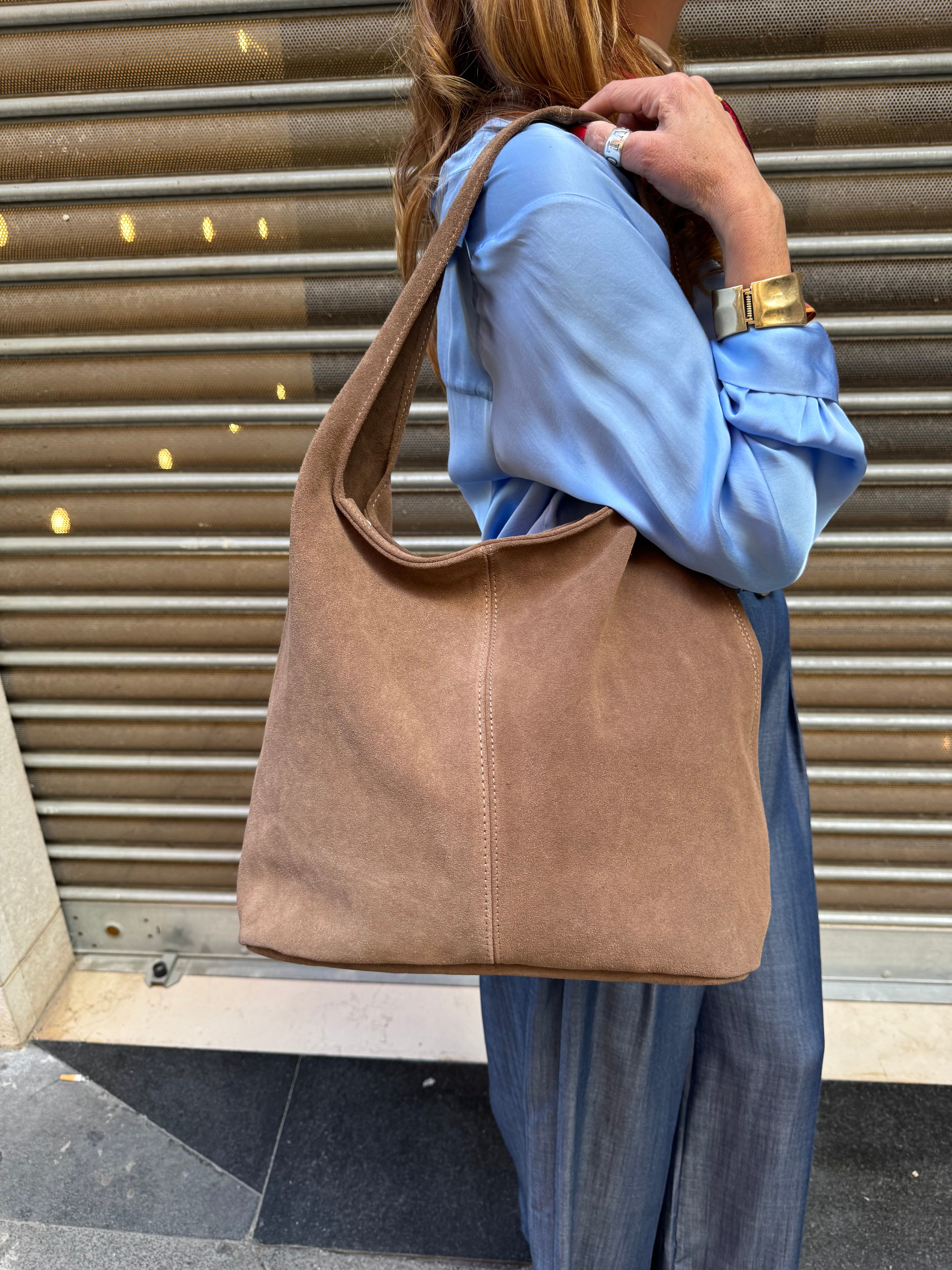 Sacca in suede Emisphere