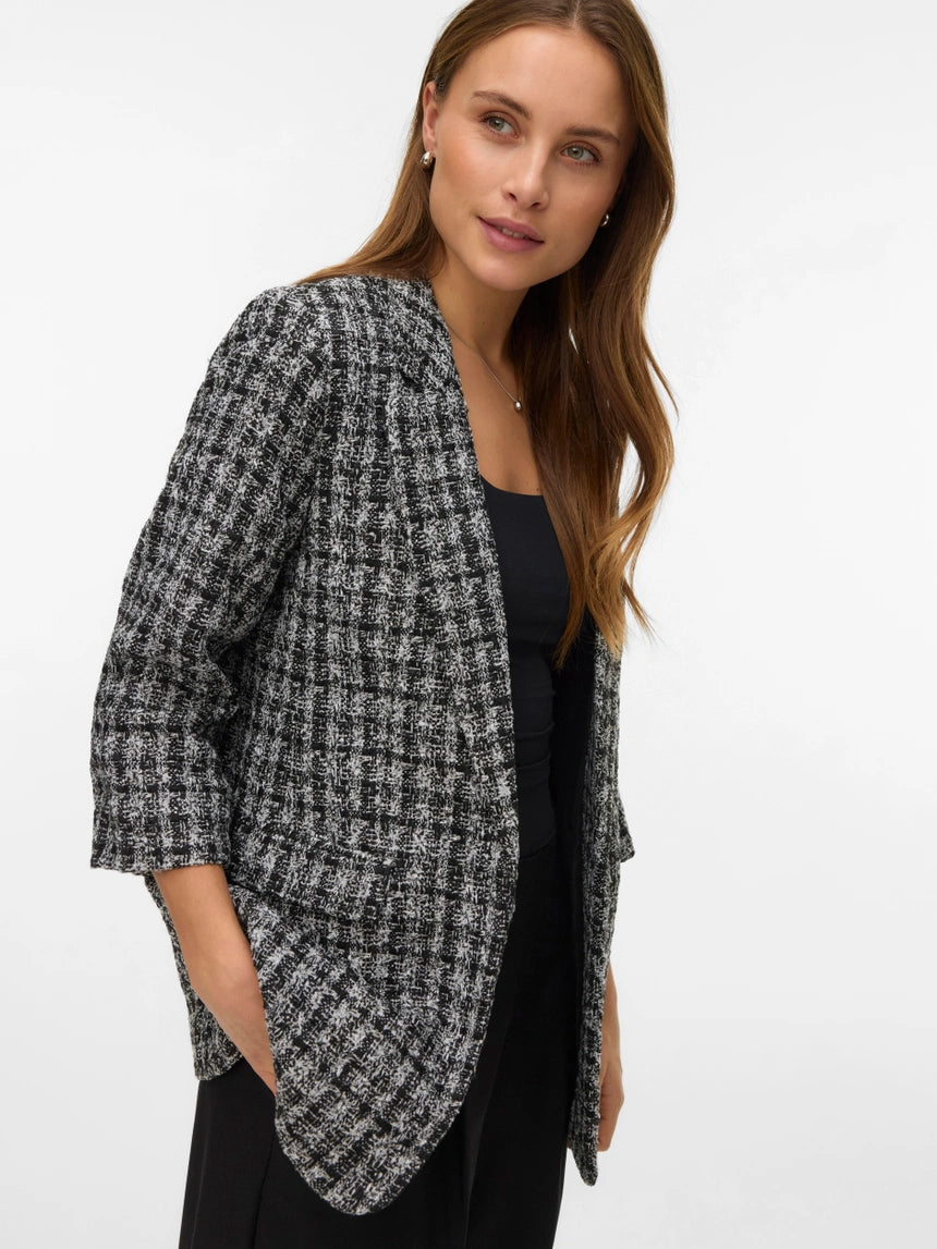 Blazer pied de poule Vero Moda