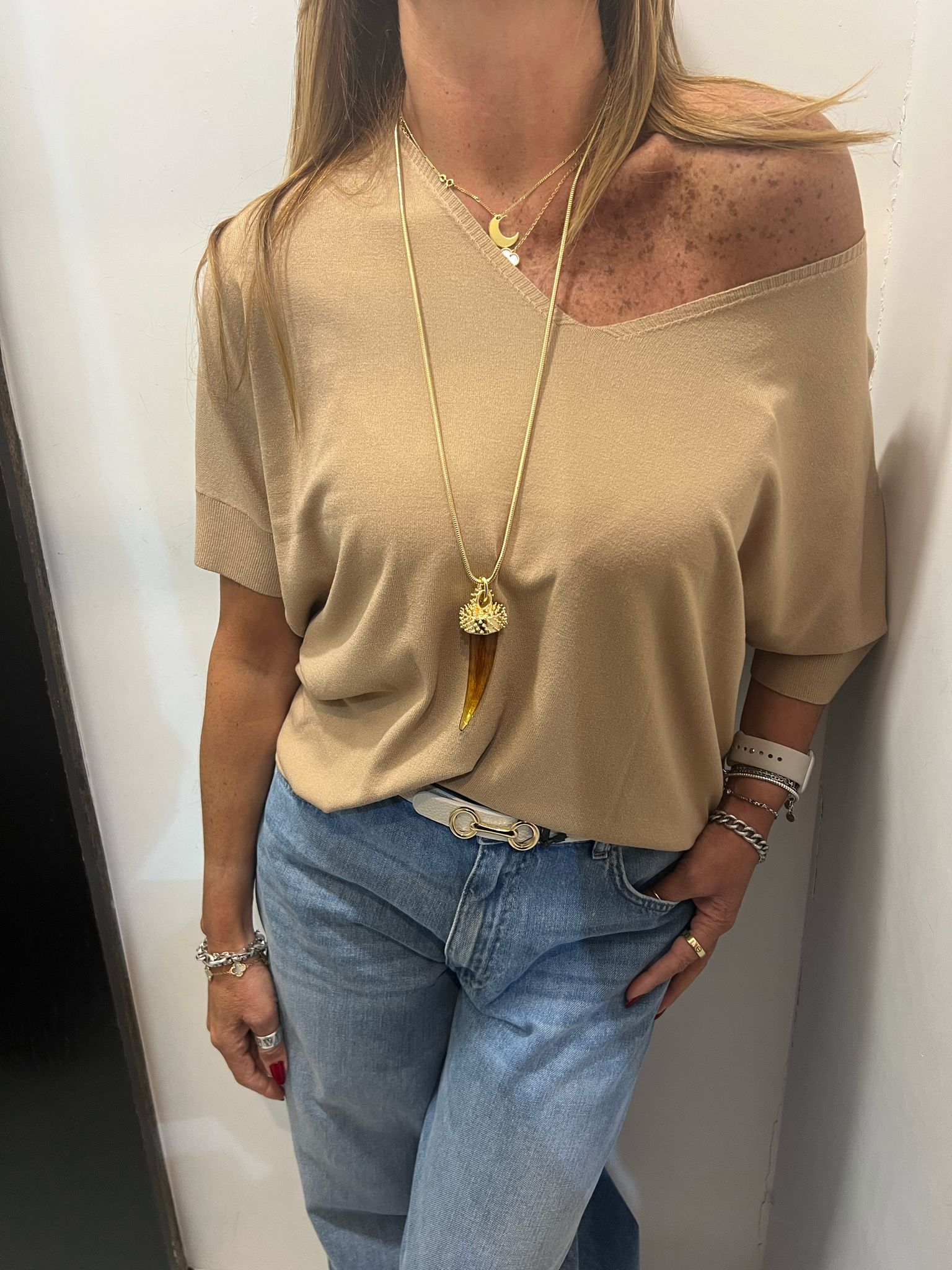 Collana con corno Emisphere