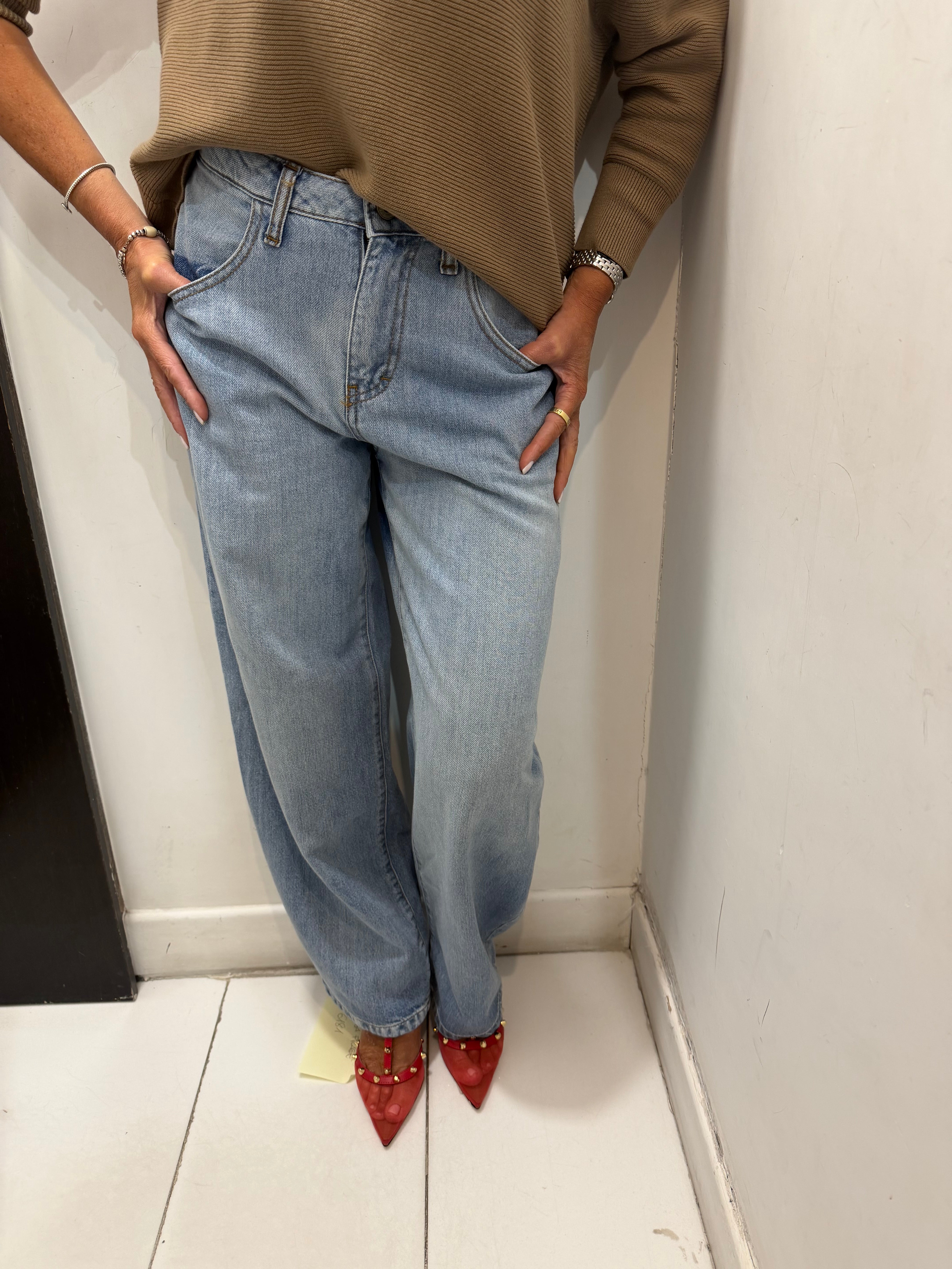 Jeans "Dual Denim" wide leg Emisphere