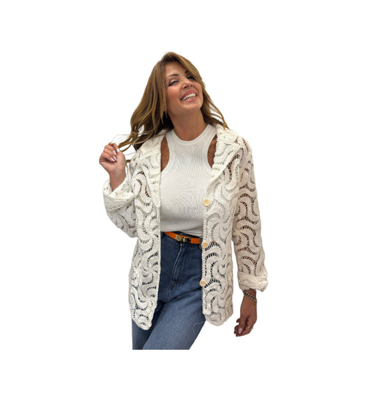 Giacca in crochet Emisphere