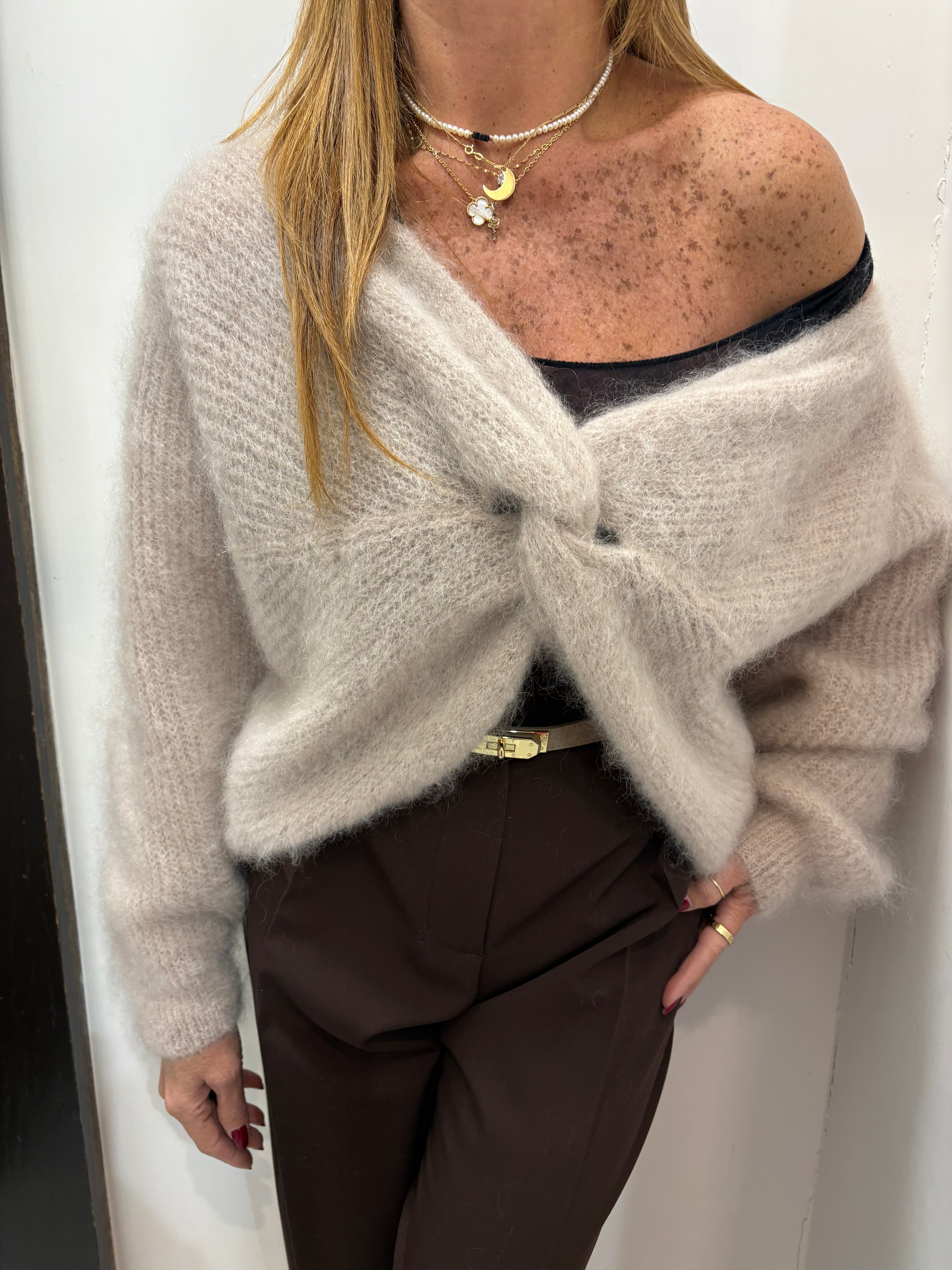 Maglia reversibile con incrocio Emisphere