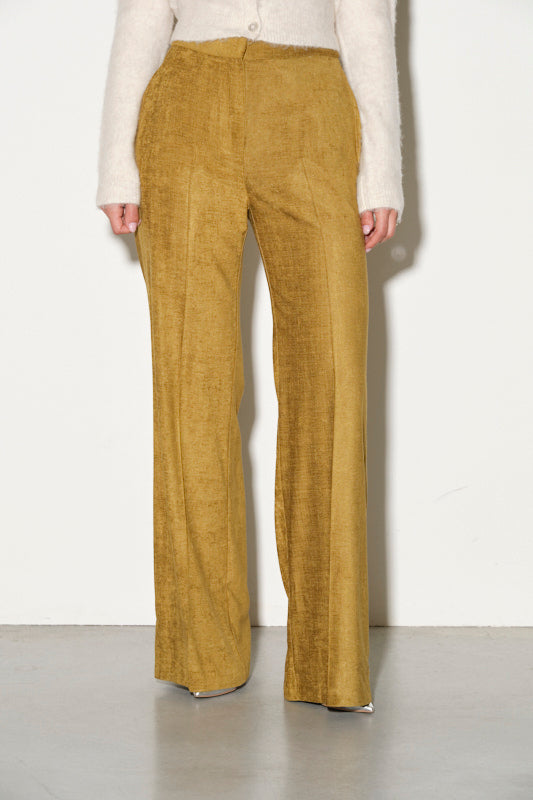 Pantaloni in velluto a palazzo Kaos Donna