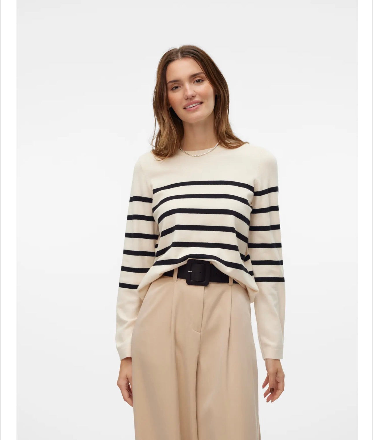 Maglia a righe girocollo Vero Moda