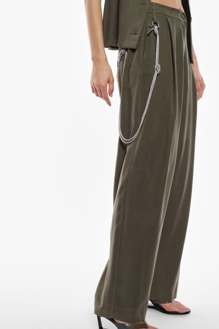 Pantaloni ampi a vita alta Imperial