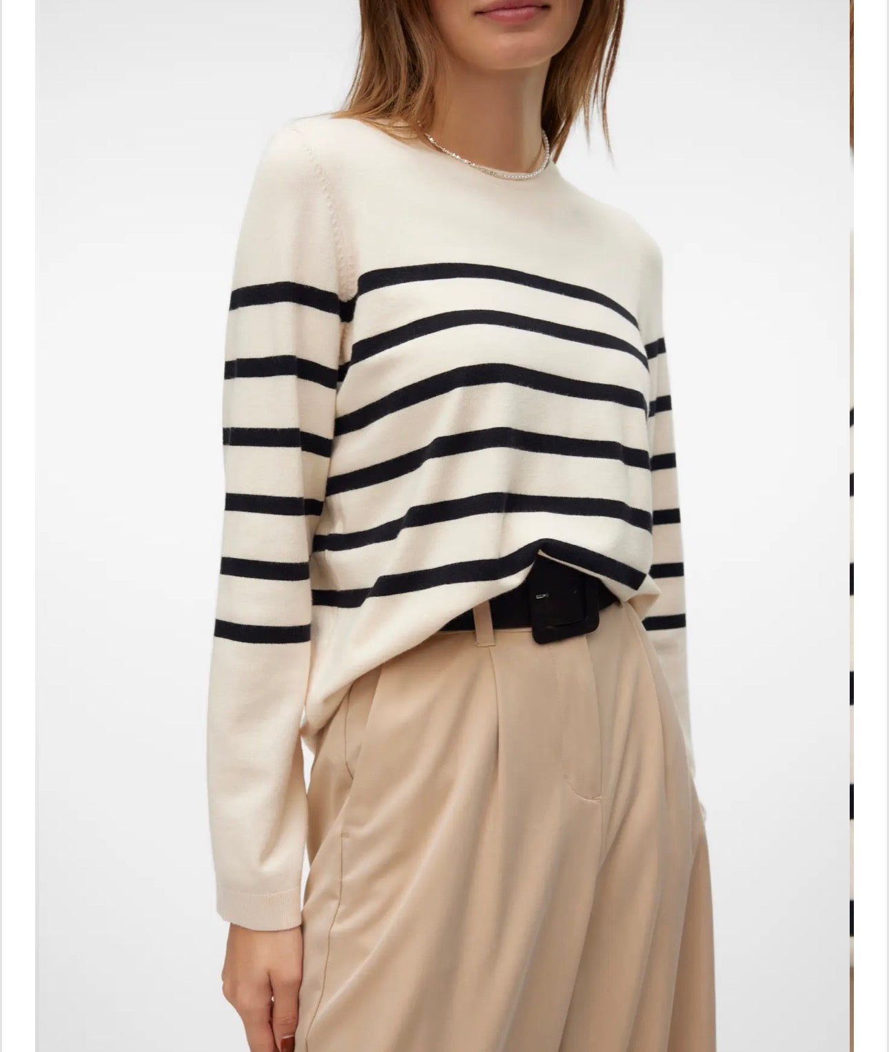 Maglia a righe girocollo Vero Moda