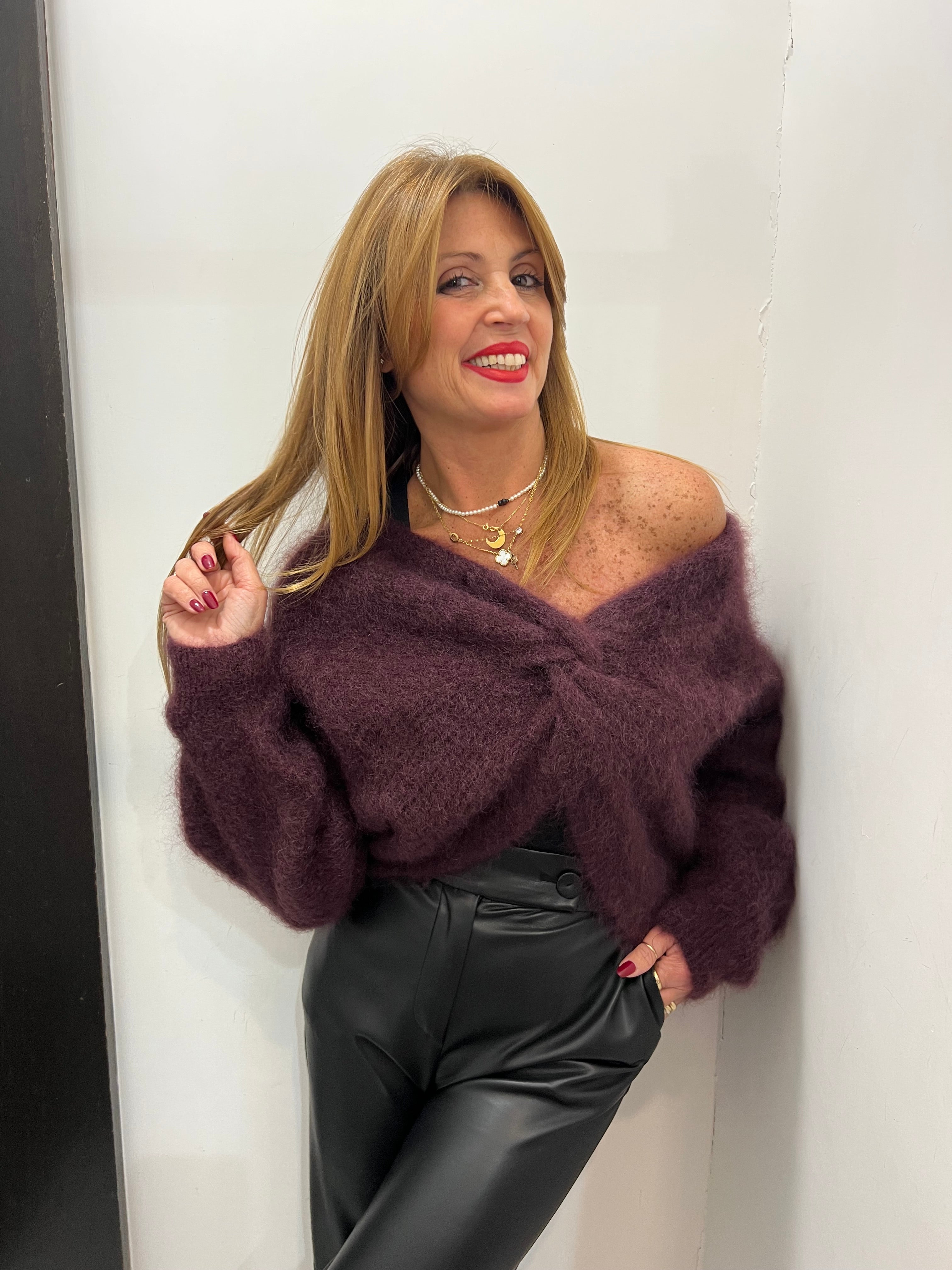 Maglia reversibile con incrocio Emisphere