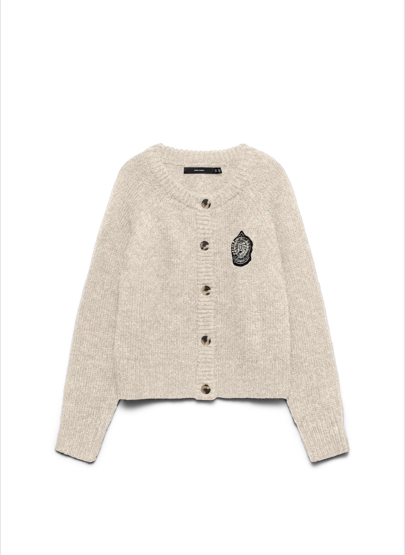 Cardigan con applicazione gioiello a forma di stemma Vero Moda