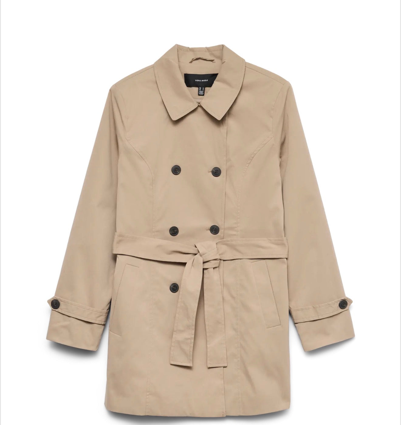 Trench doppiopetto con cintura Vero Moda