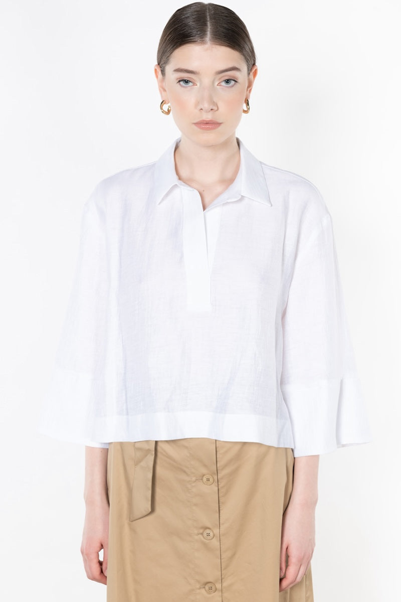 Blusa in misto lino Kaos Donna