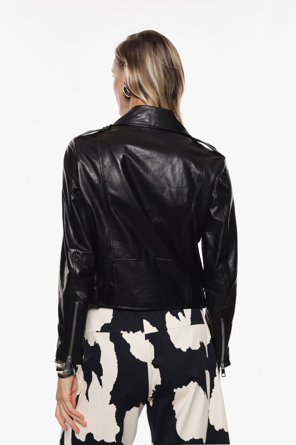 Giacca biker corta con zip e tasche Imperial