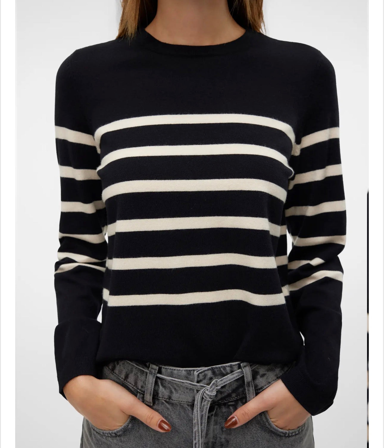 Maglia a righe girocollo Vero Moda