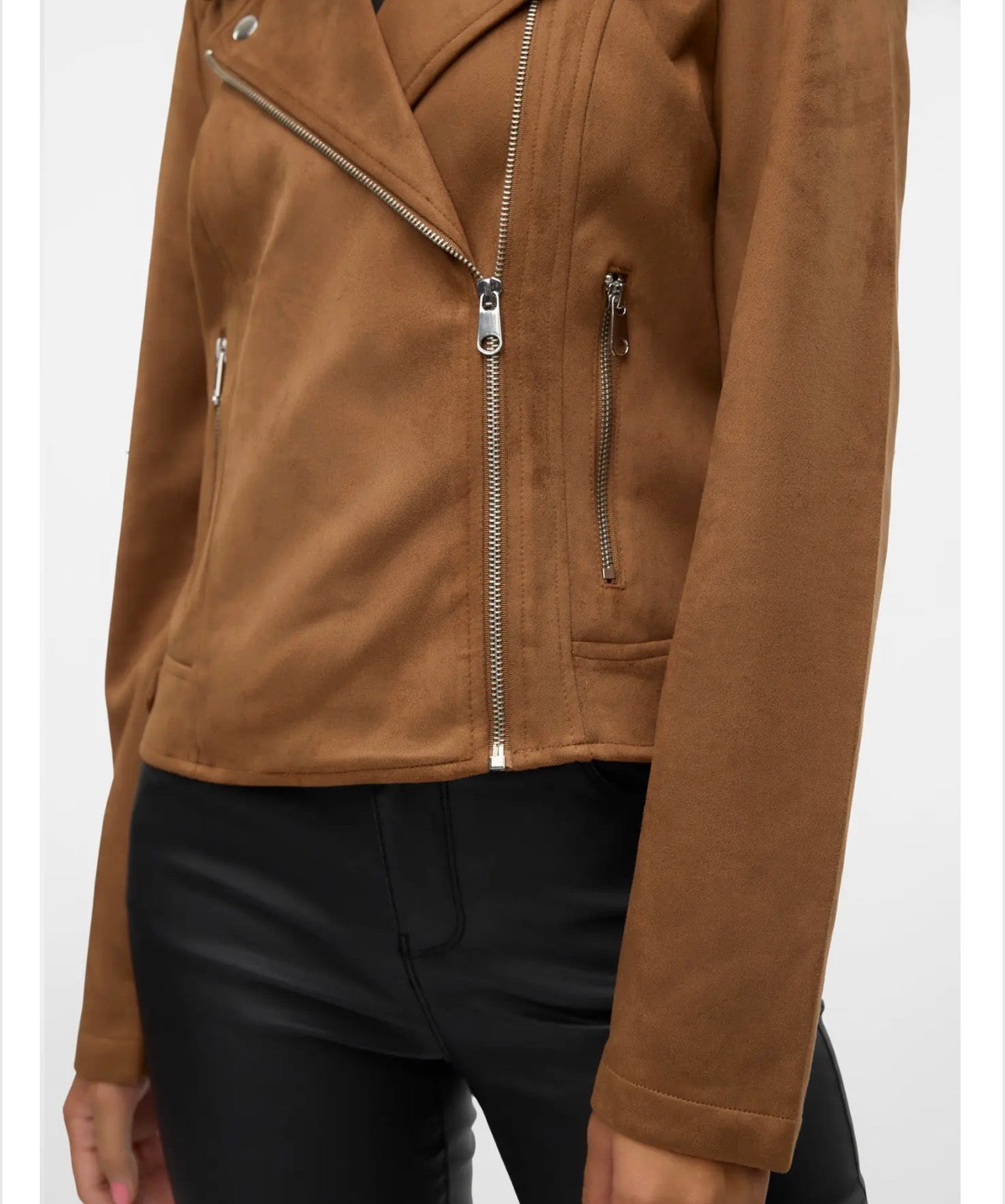Biker in eco daino Vero Moda