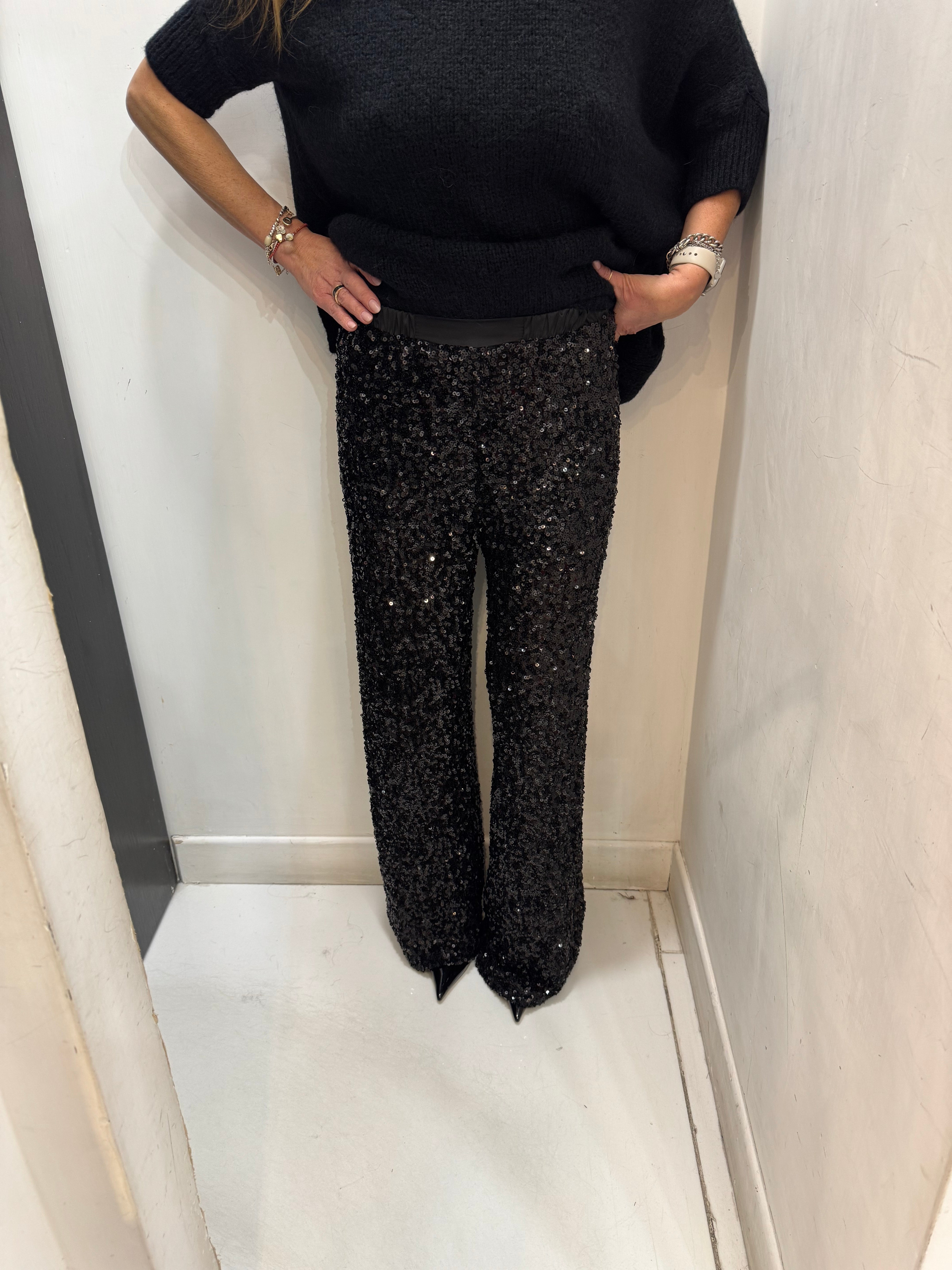 Pantalone con paillettes Imperial