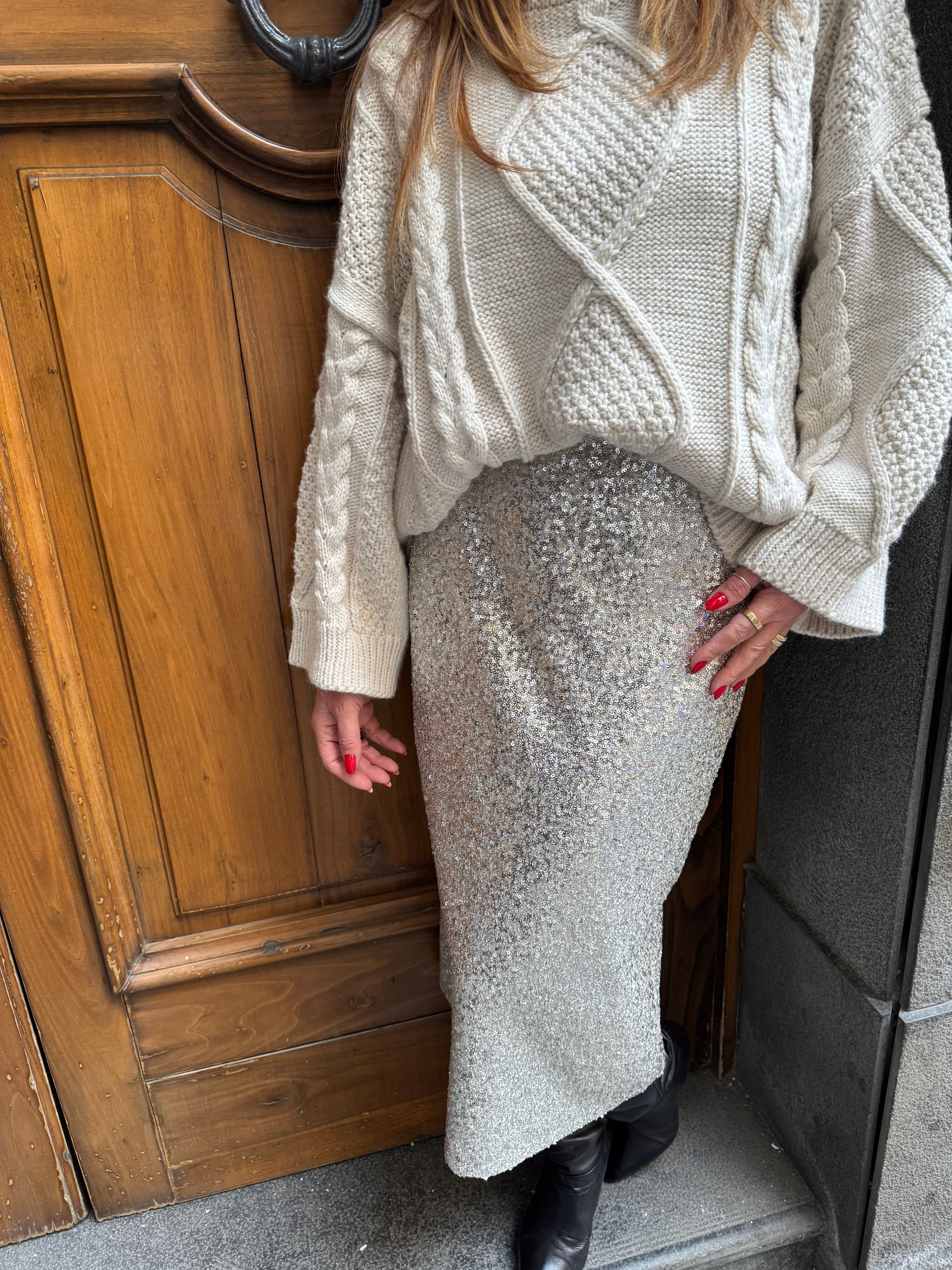 Gonna midi in paillettes Imperial