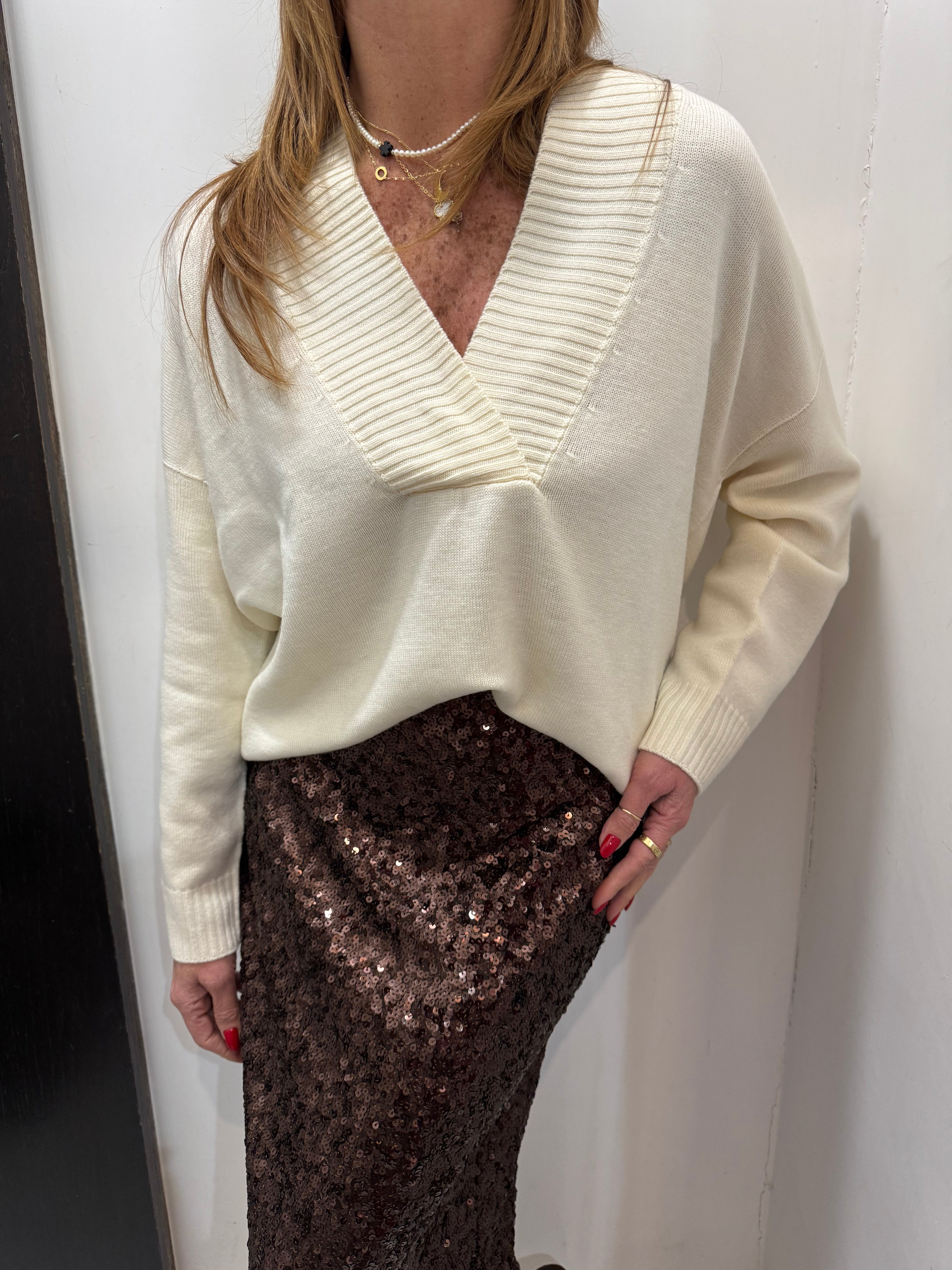 Maglia scollo a v Angela Davis