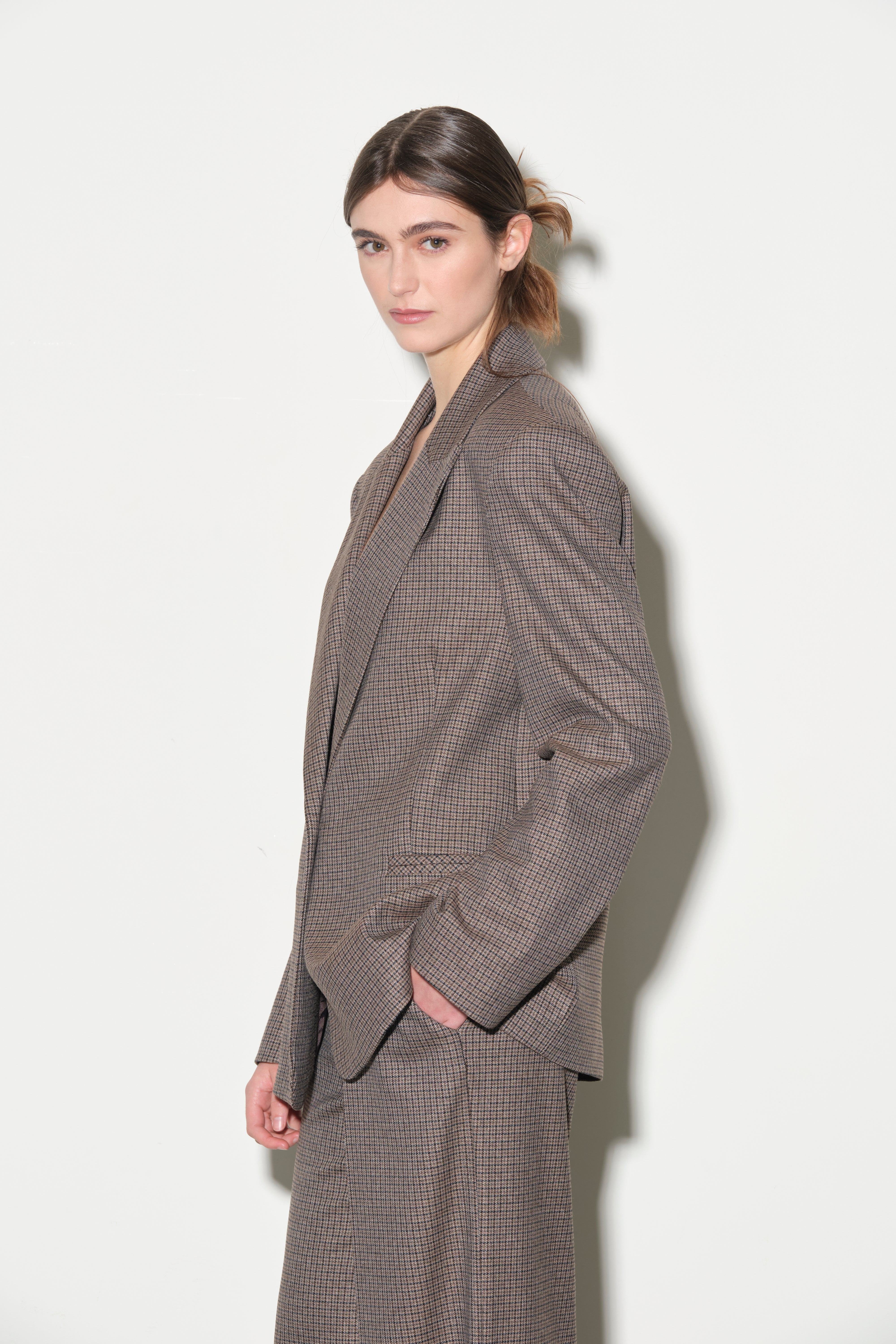 Blazer Oversize in Principe di Galles Kaos Donna