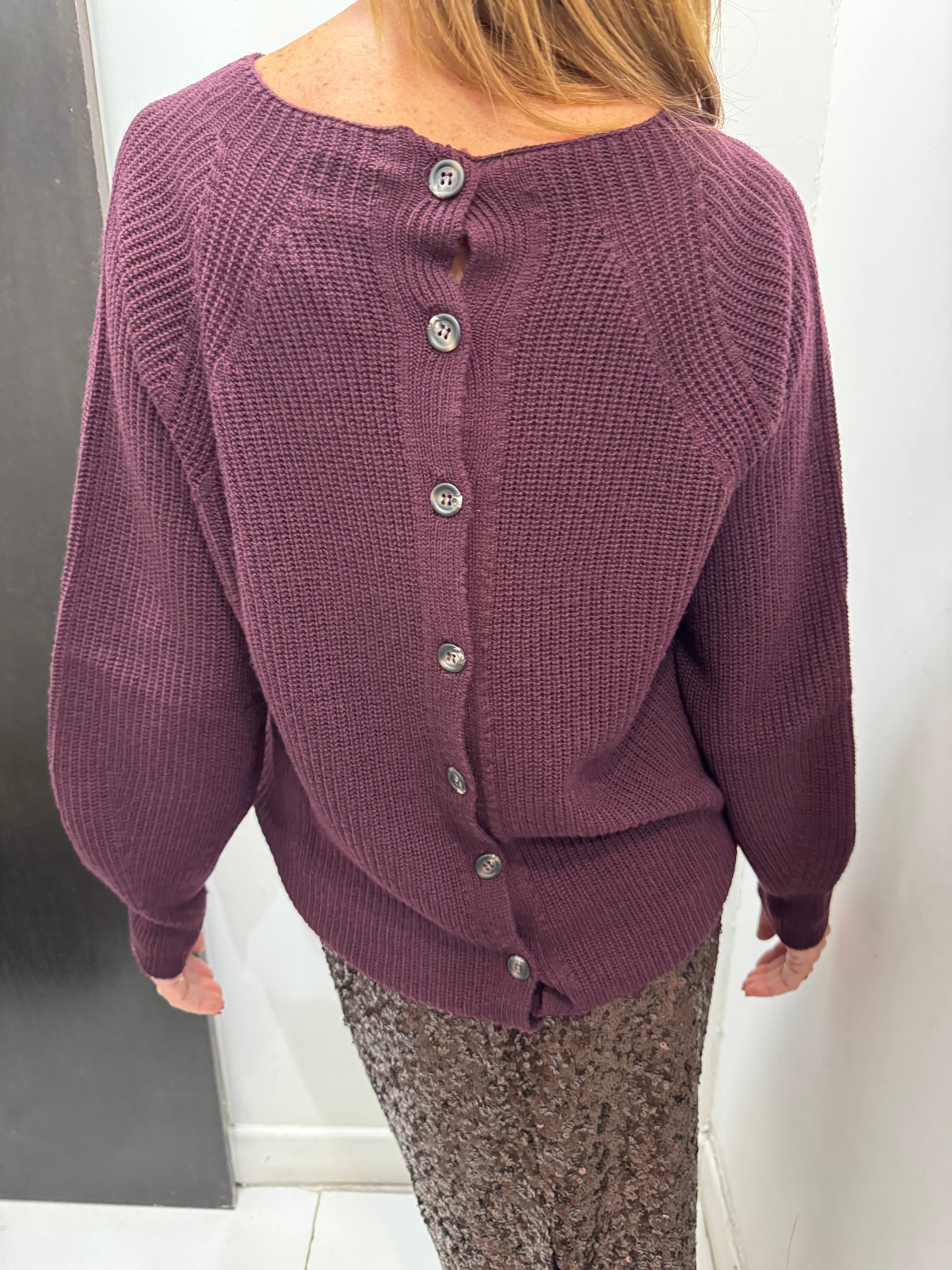 Maglia cardigan reversibile con bottoni Angela Davis