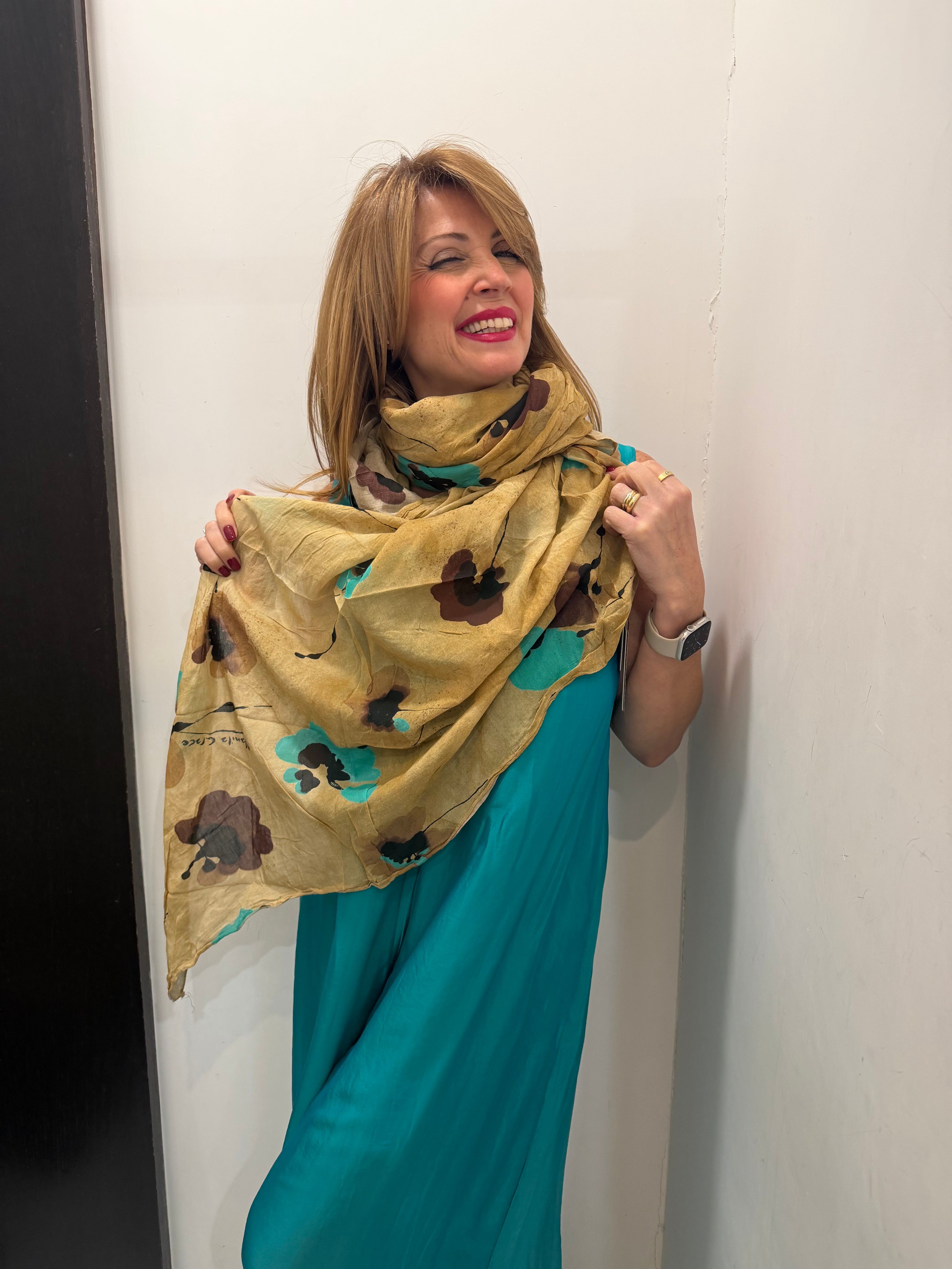 Foulard cotone e seta Manila Grace