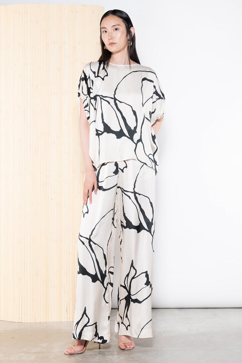 Pantalone stampato botanical Icona