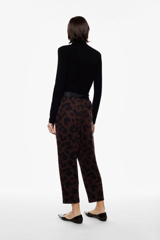 Pantaloni cropped vita alta stampa astratta Imperial