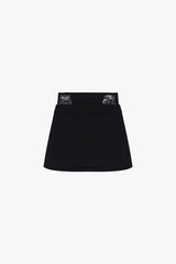 Gonna corta vita alta inserti in pizzo Imperial