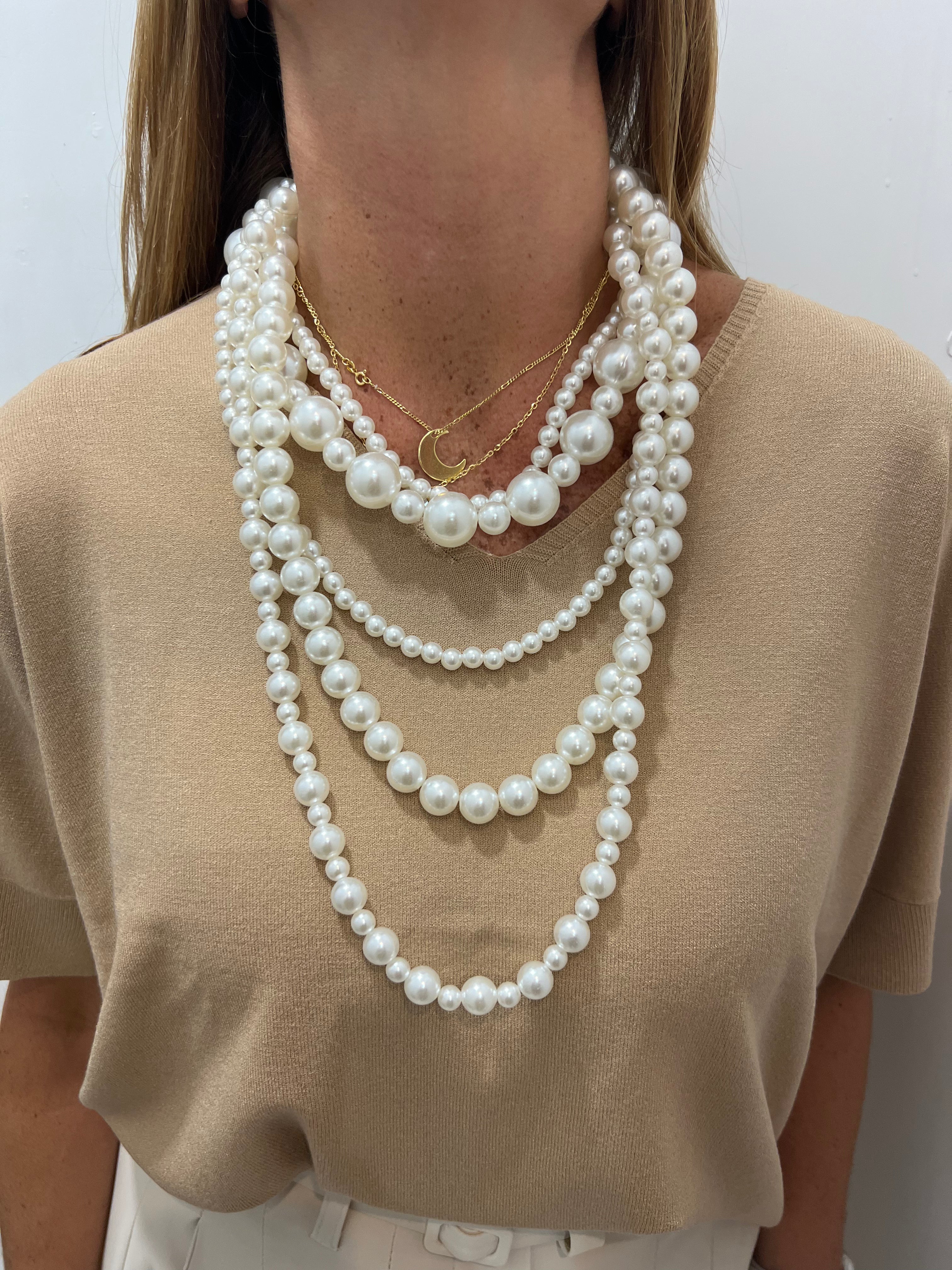 Collana con cascata di perle Emisphere