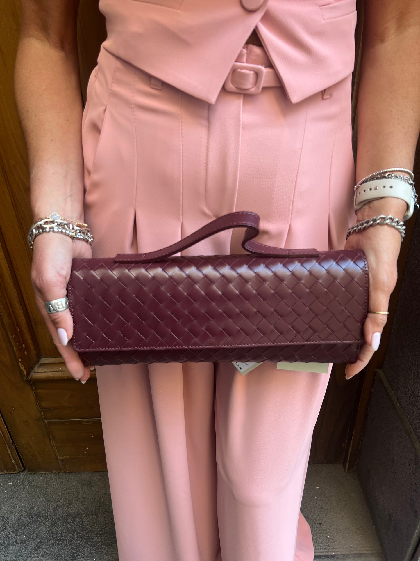 Clutch intrecciata Emisphere