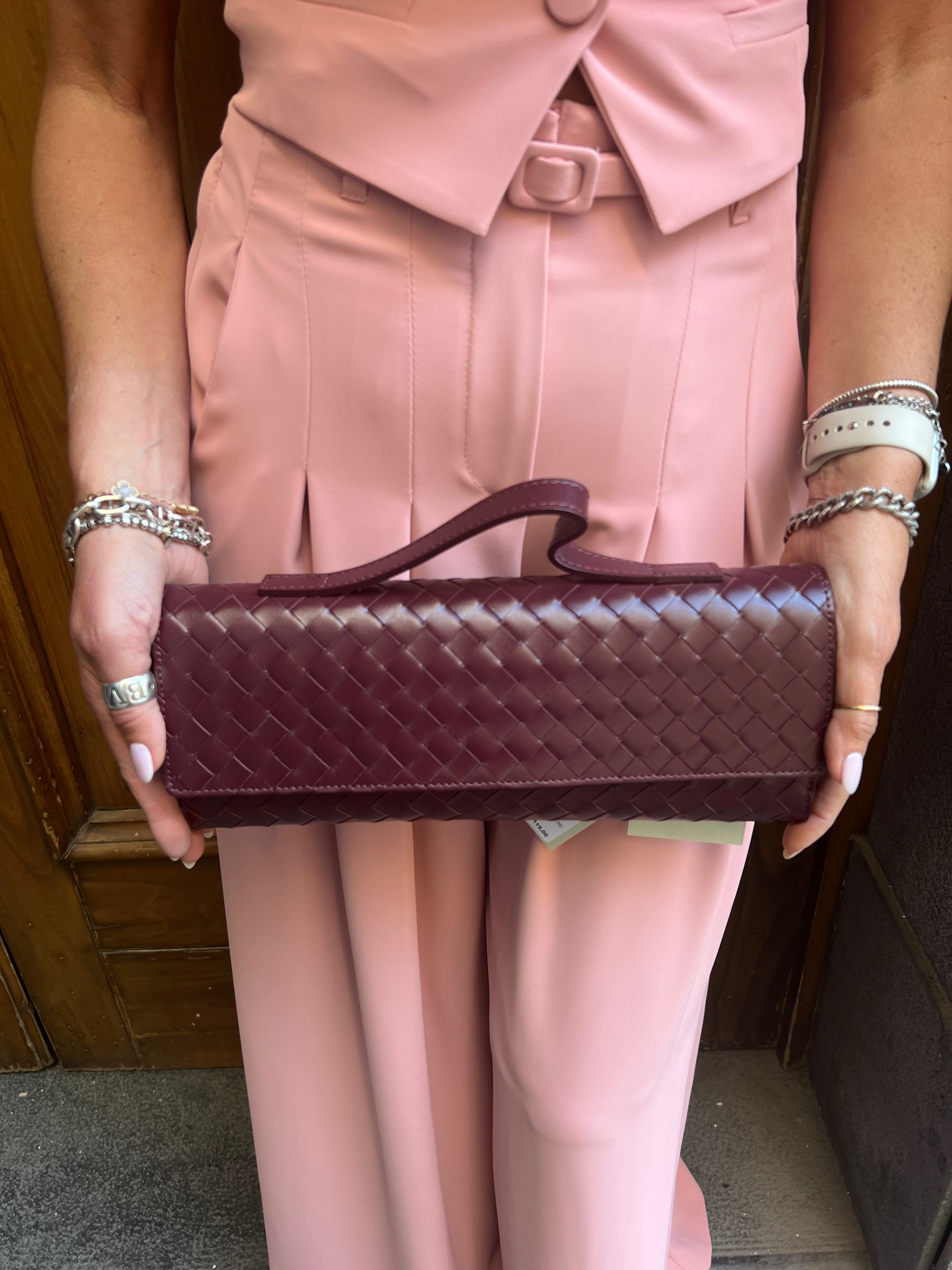 Clutch intrecciata Emisphere