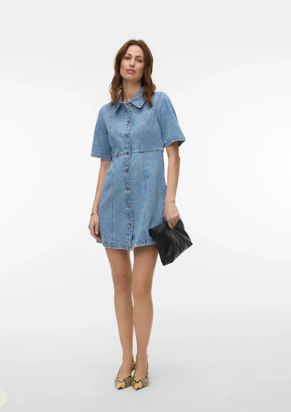 Abito corto in denim Vero Moda