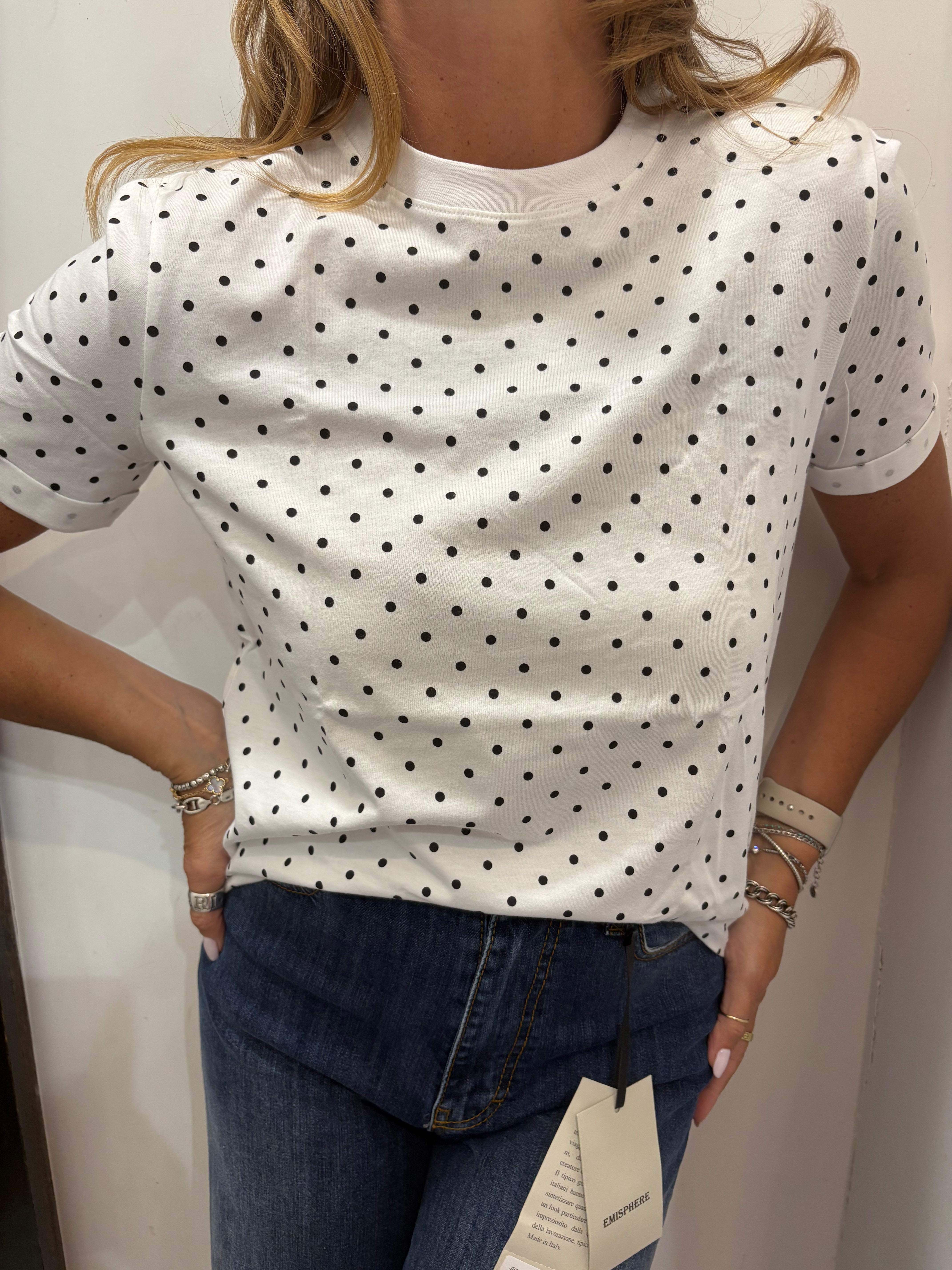 T-shirt a pois Pieces
