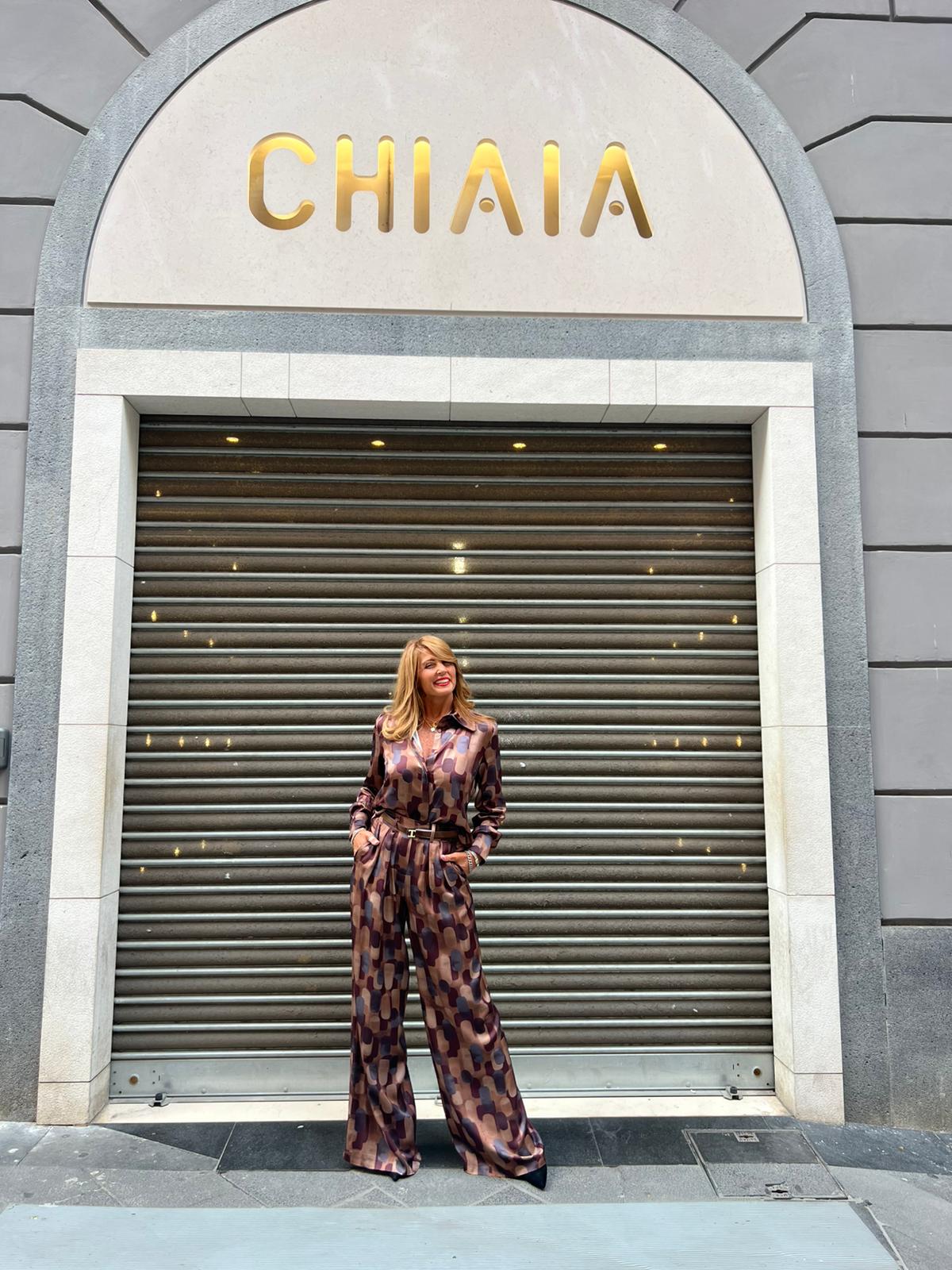 Camicia stampa geometrica Manila Grace