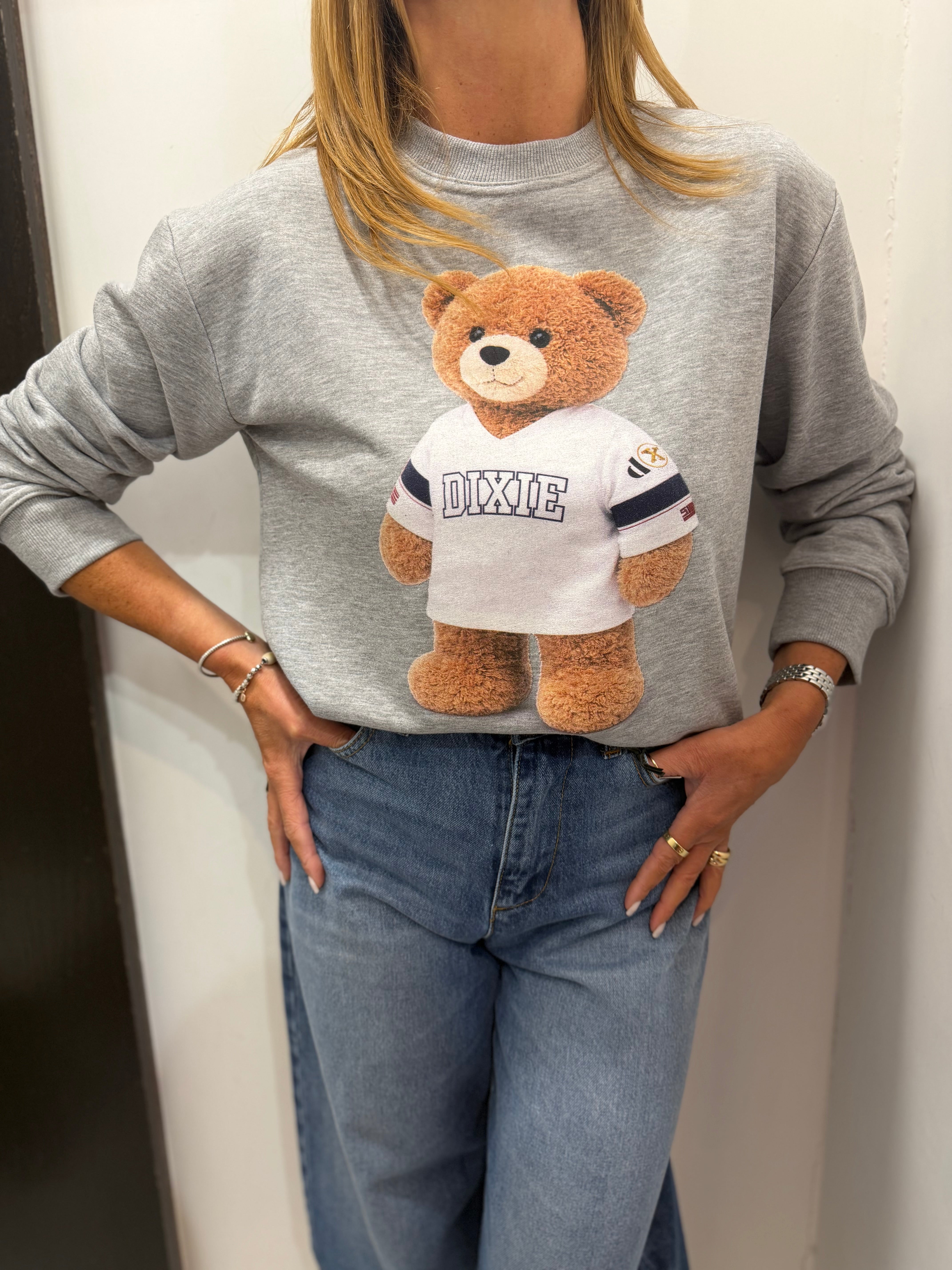 Felpa con Teddy Dixie