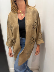 Spolvero suede con ricamo Emisphere
