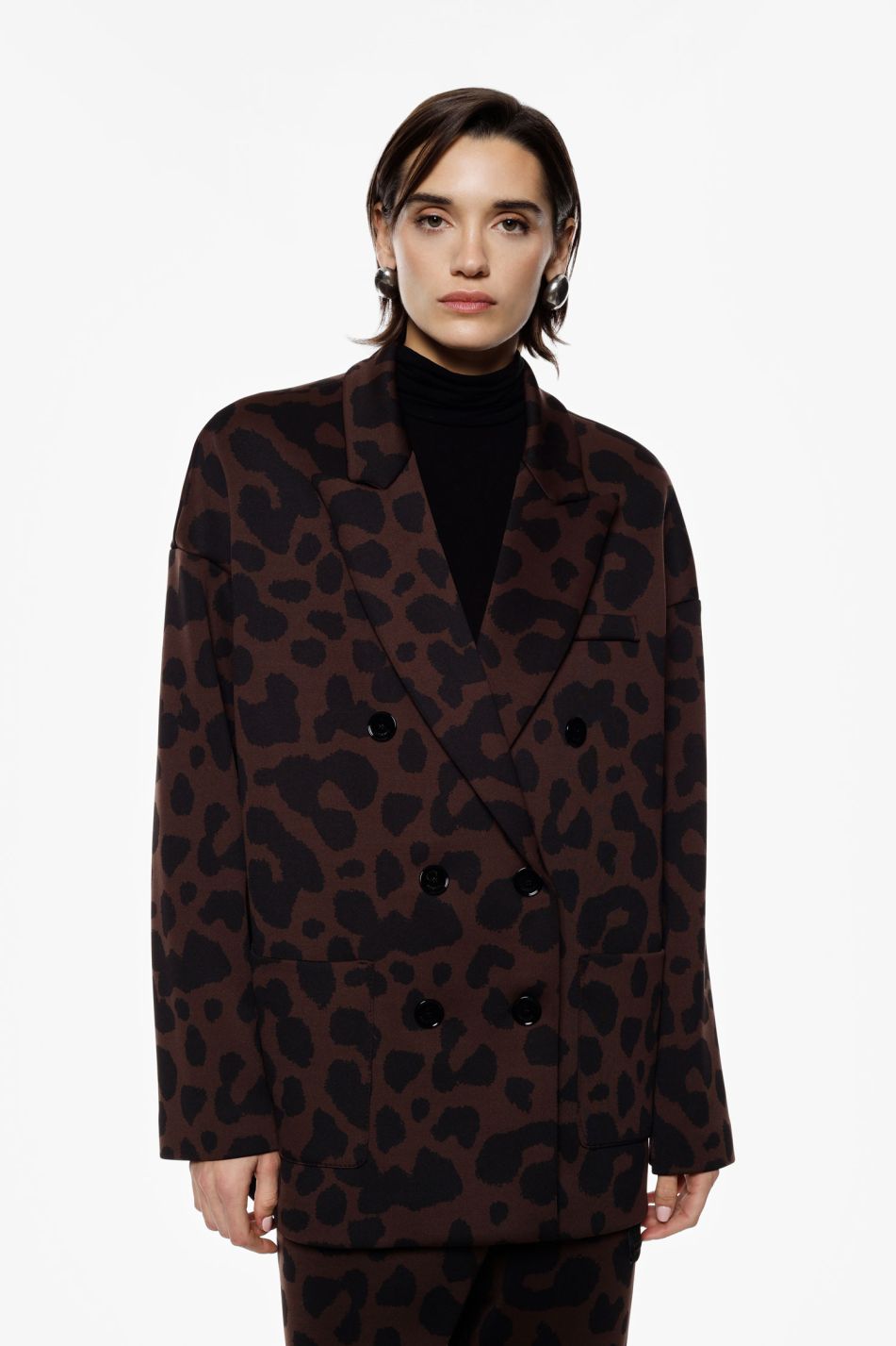 Blazer doppio petto stampa animalier Imperial