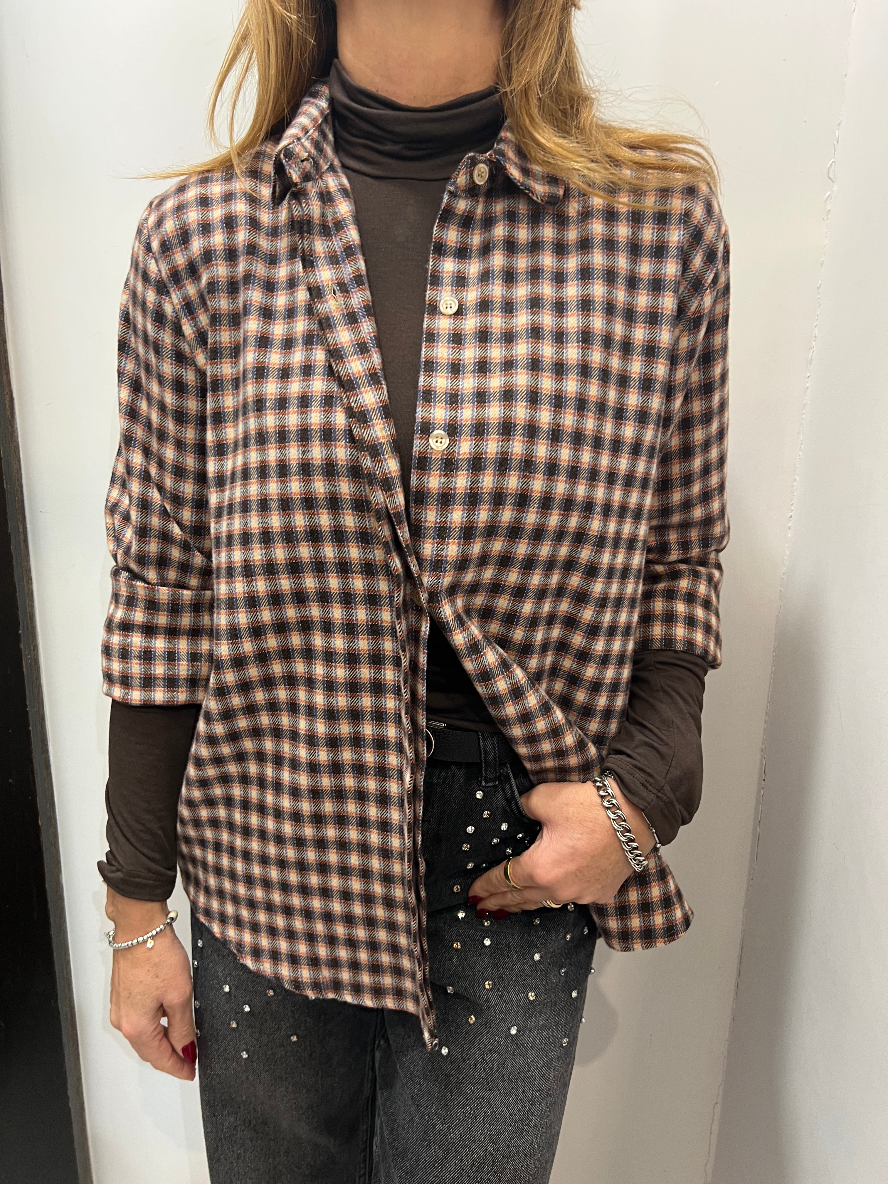 Camicia modello over in flanella Emisphere