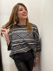 Maglia stile cappa etnica Emisphere