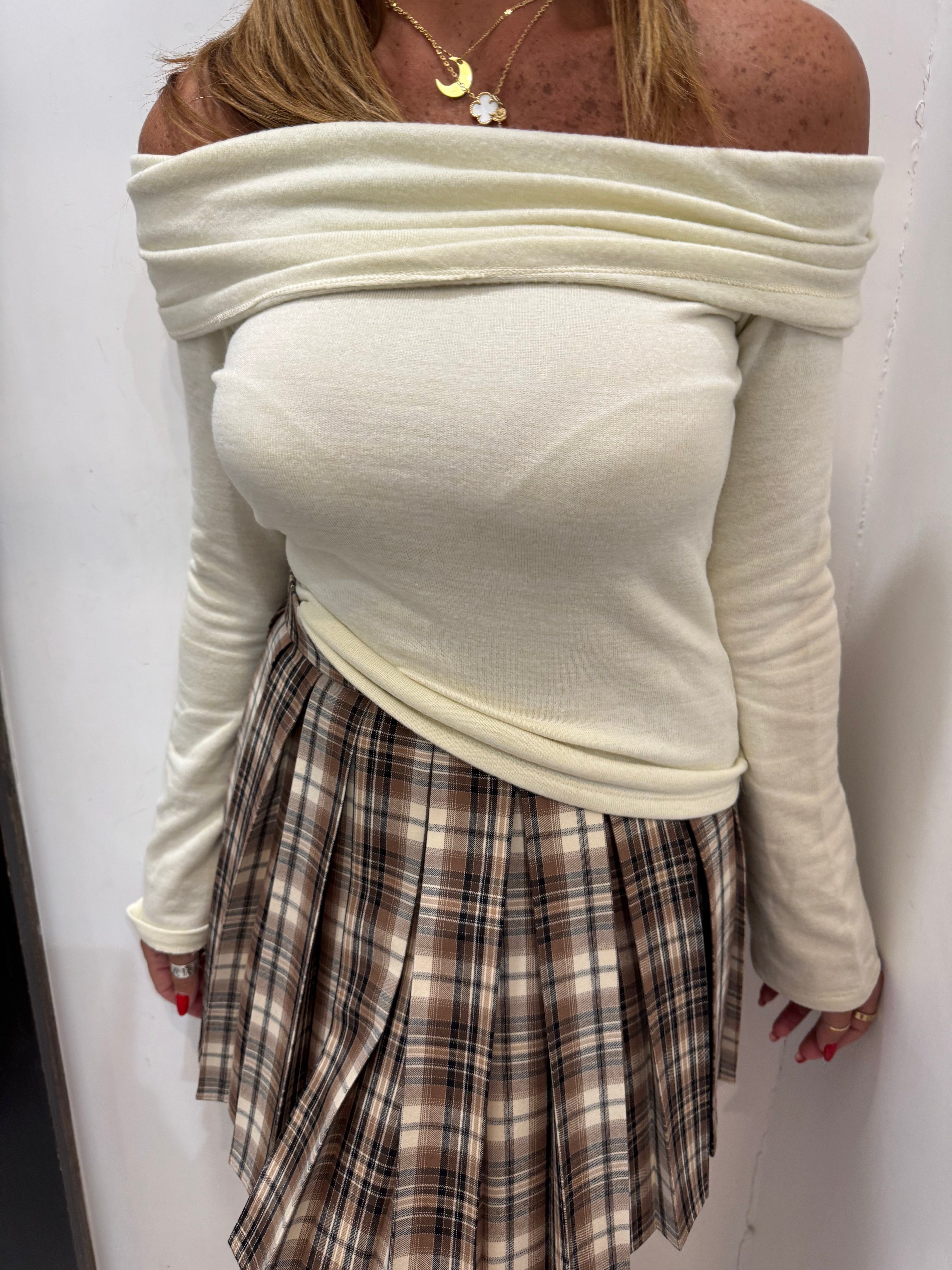 Maglia scollo bardot Veromoda