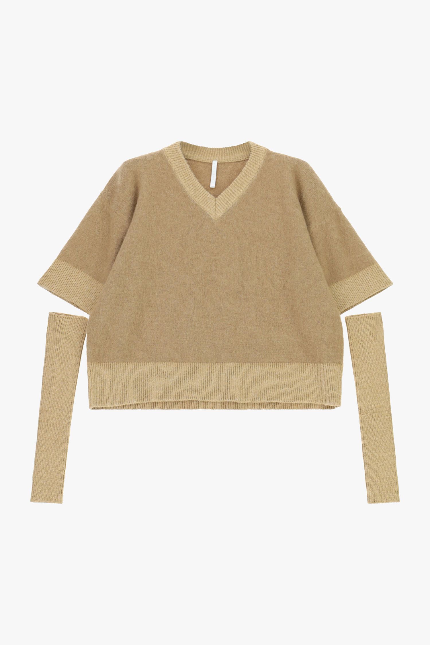 Maglione corto v-neck con maniche removibili Imperial