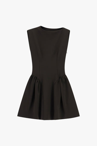 Abito corto svasato senza maniche giro barca Imperial