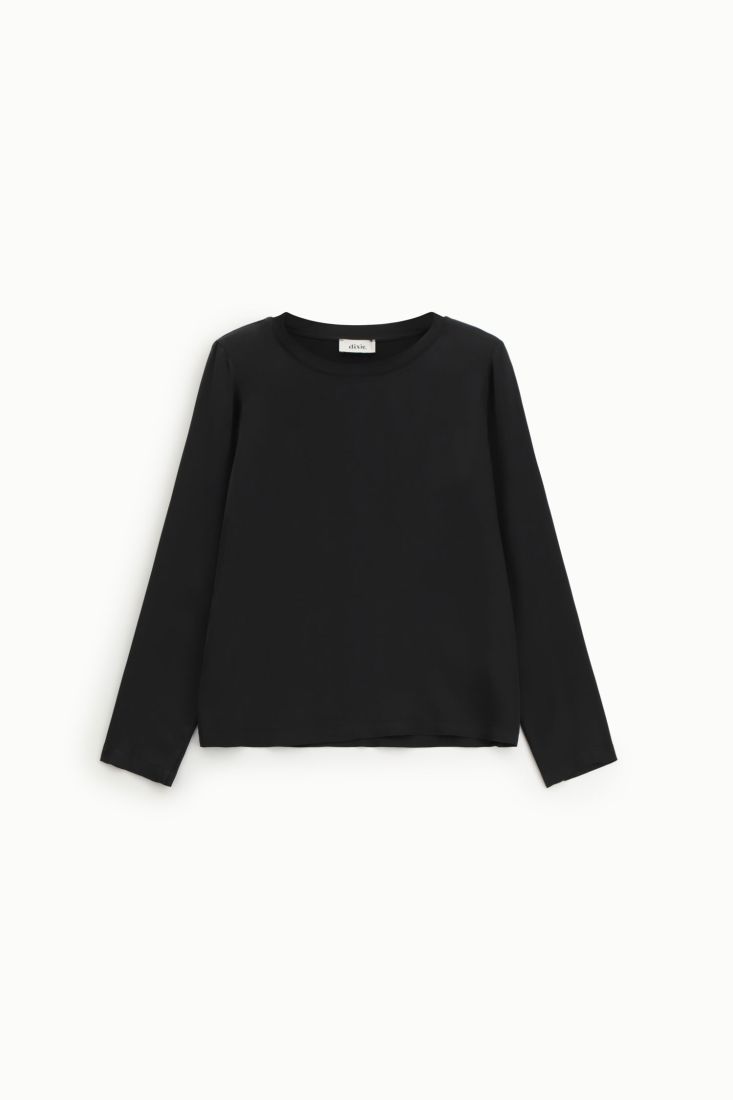 Top a manica lunga con scollo rotondo Dixie