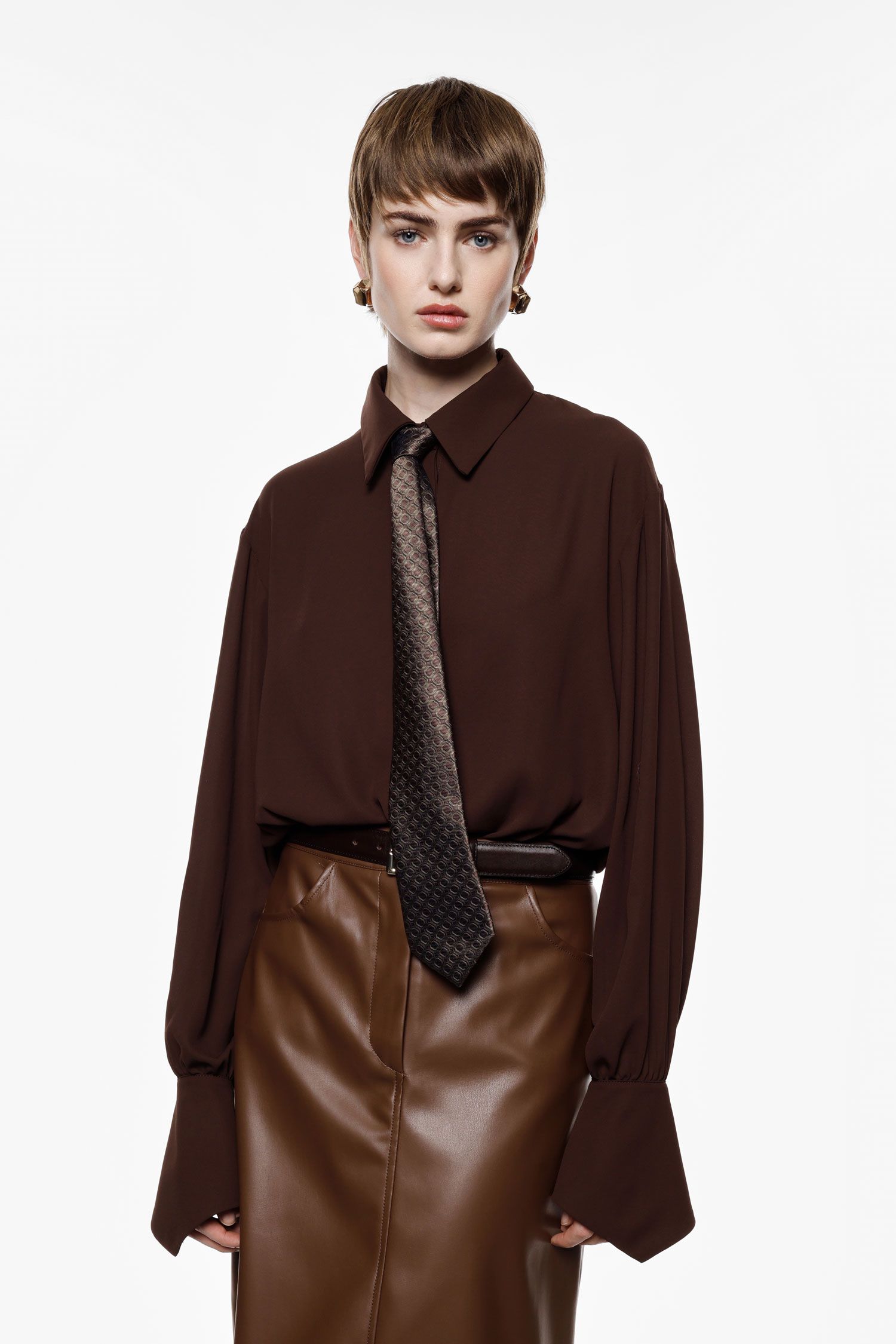 Body camicia regular con colletto classico e polsini Imperial