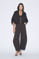 Pantaloni barrel fit ampio vita alta Imperial