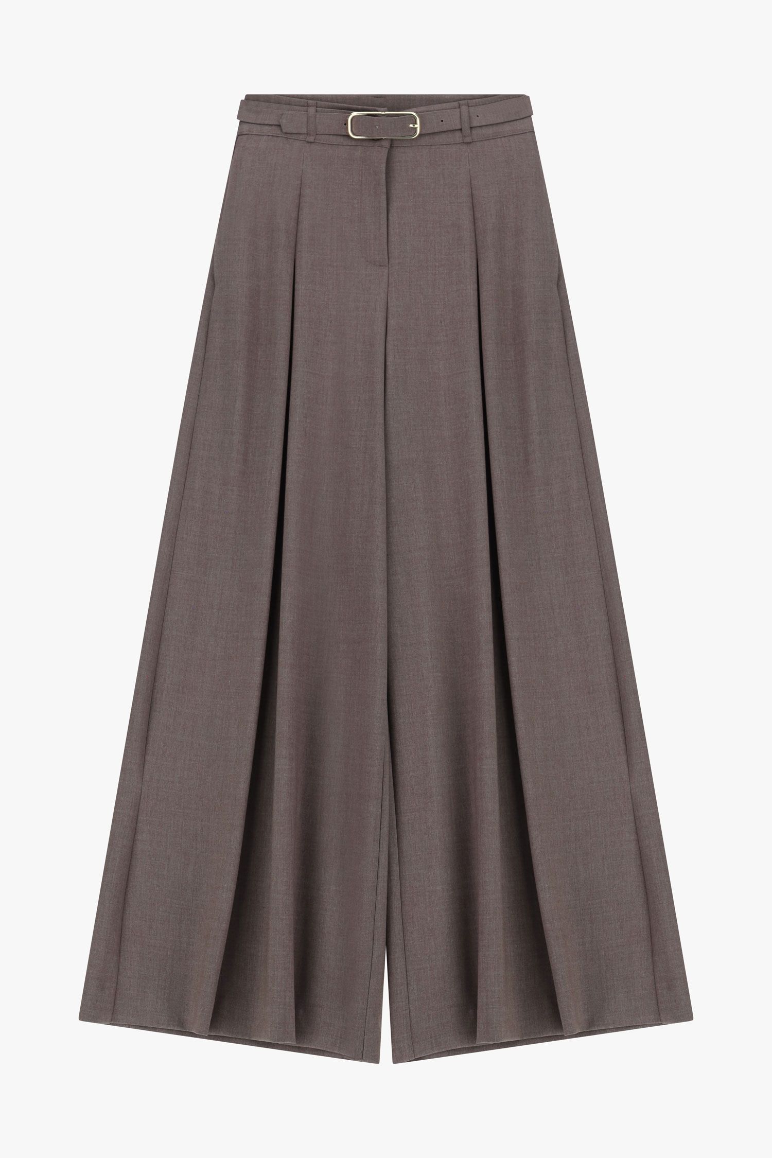 Pantaloni palazzo a vita alta con cintura Imperial