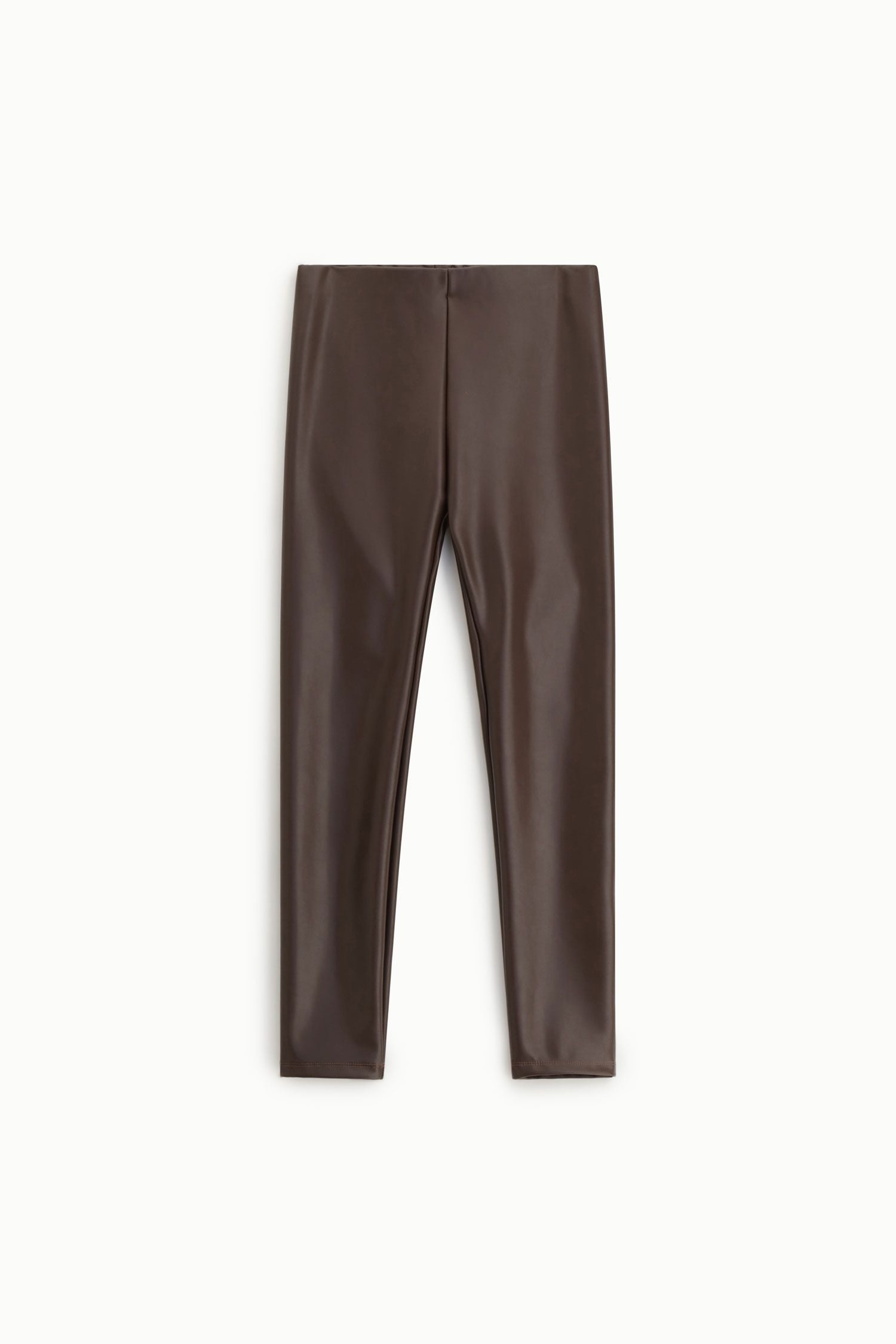 Trousers skinny fit vita alta effetto pelle Imperial