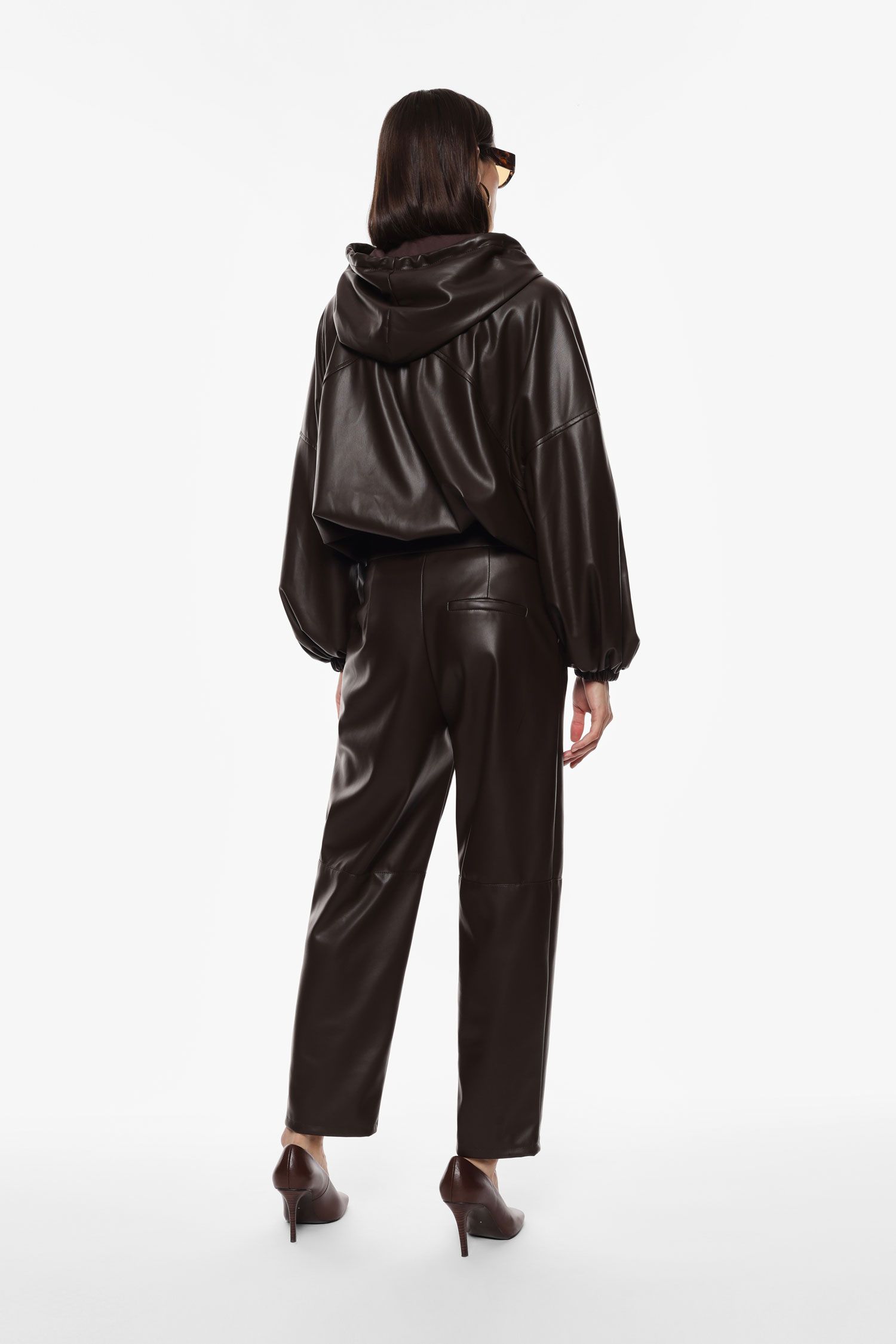 Pantaloni in similpelle a vita media Imperial