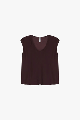 Top ampio scollo a v senza maniche Imperial
